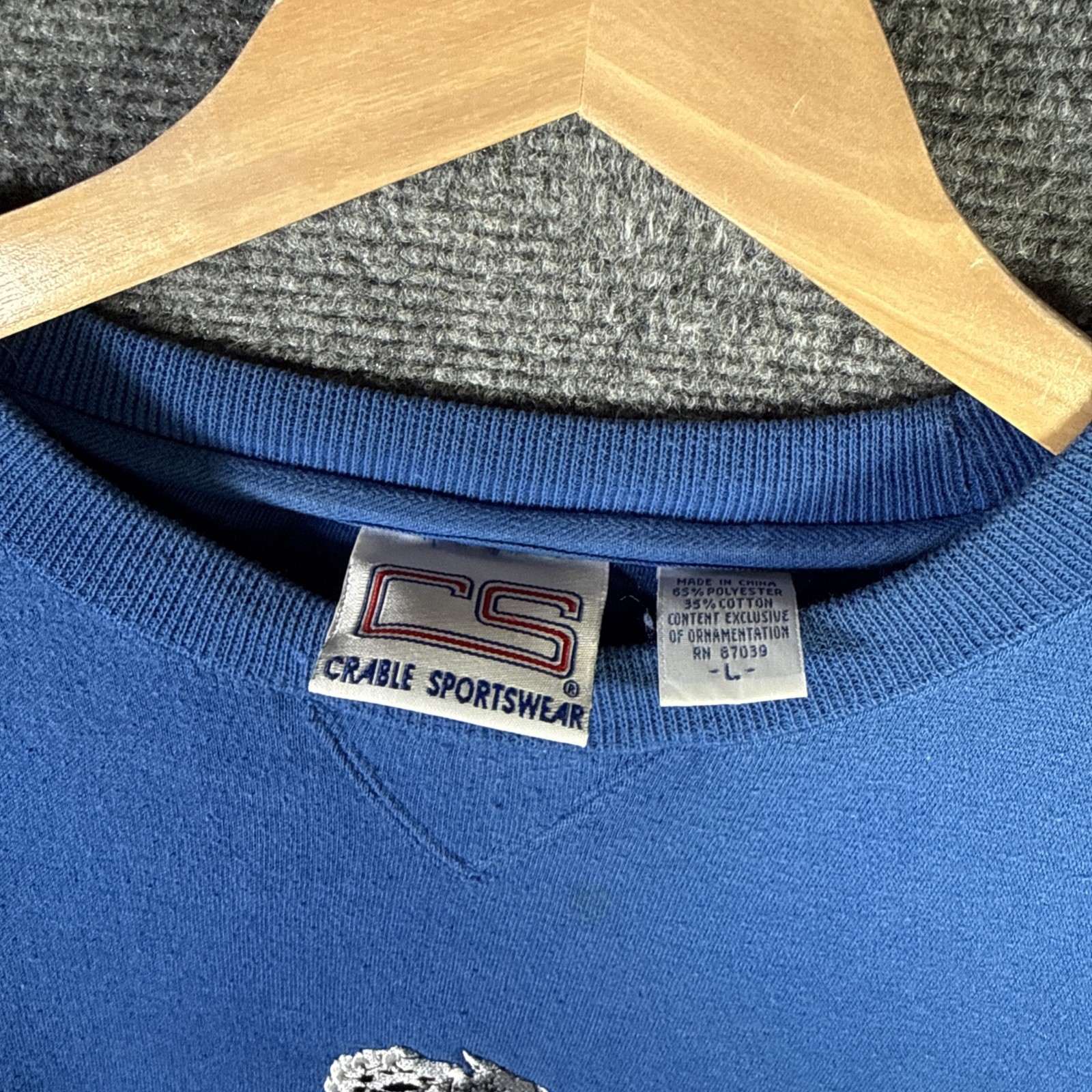 Vintage Kentucky Wildcats Sweatshirt Large Blue 90s University College Sports