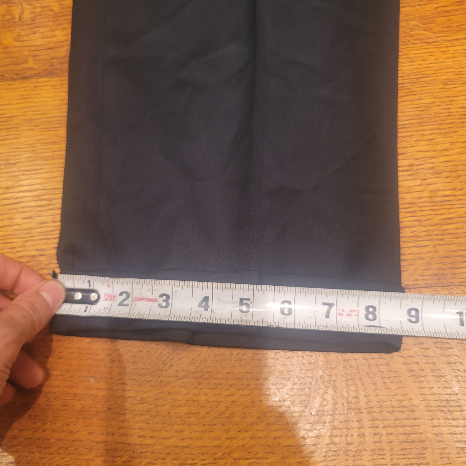 Zanella Made in Italy Alter Pleated Men’s Dress Pants 100% Virgin Wool Black