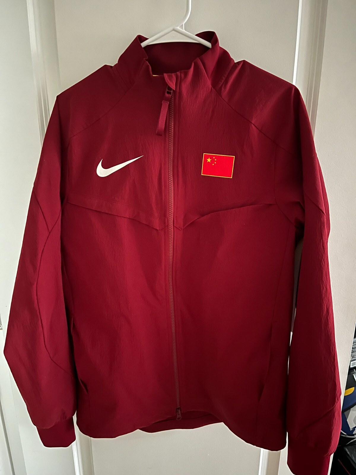 Nike 2024 Pro Elite Team China Paris Olympics Ceremony Jacket Red Men’s Medium