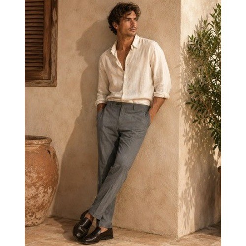 Lauren Ralph Lauren Mens Ultraflex Grey Wool Blend Dress Pants 38W 29L NWT