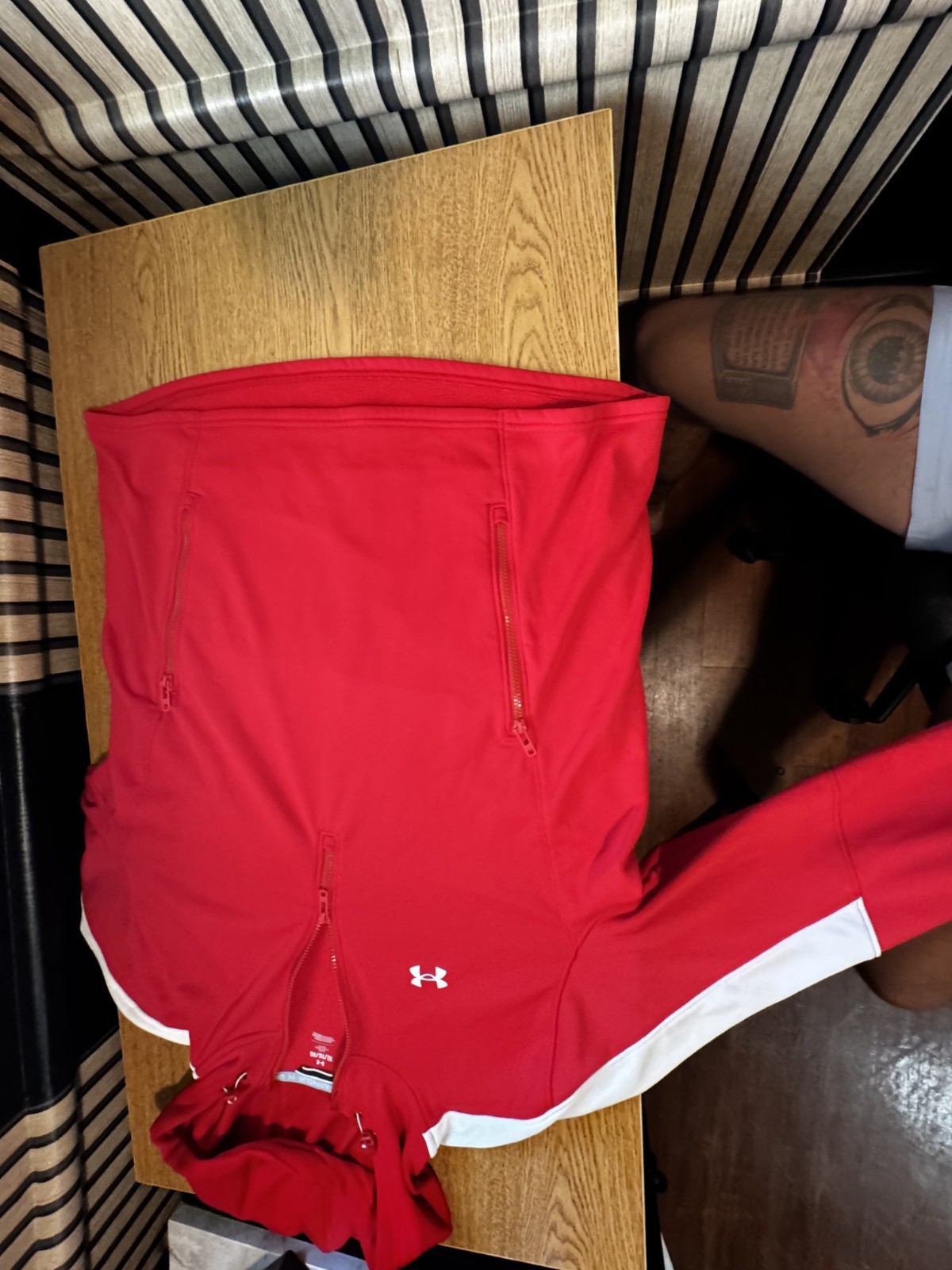 red under armour hoodie