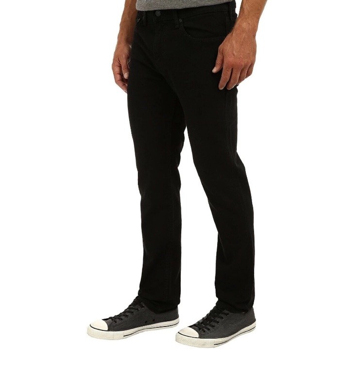 Levi’s 511 Men’s Slim Fit Stretch Sits Below Waist Jeans, Black, Size 40X32