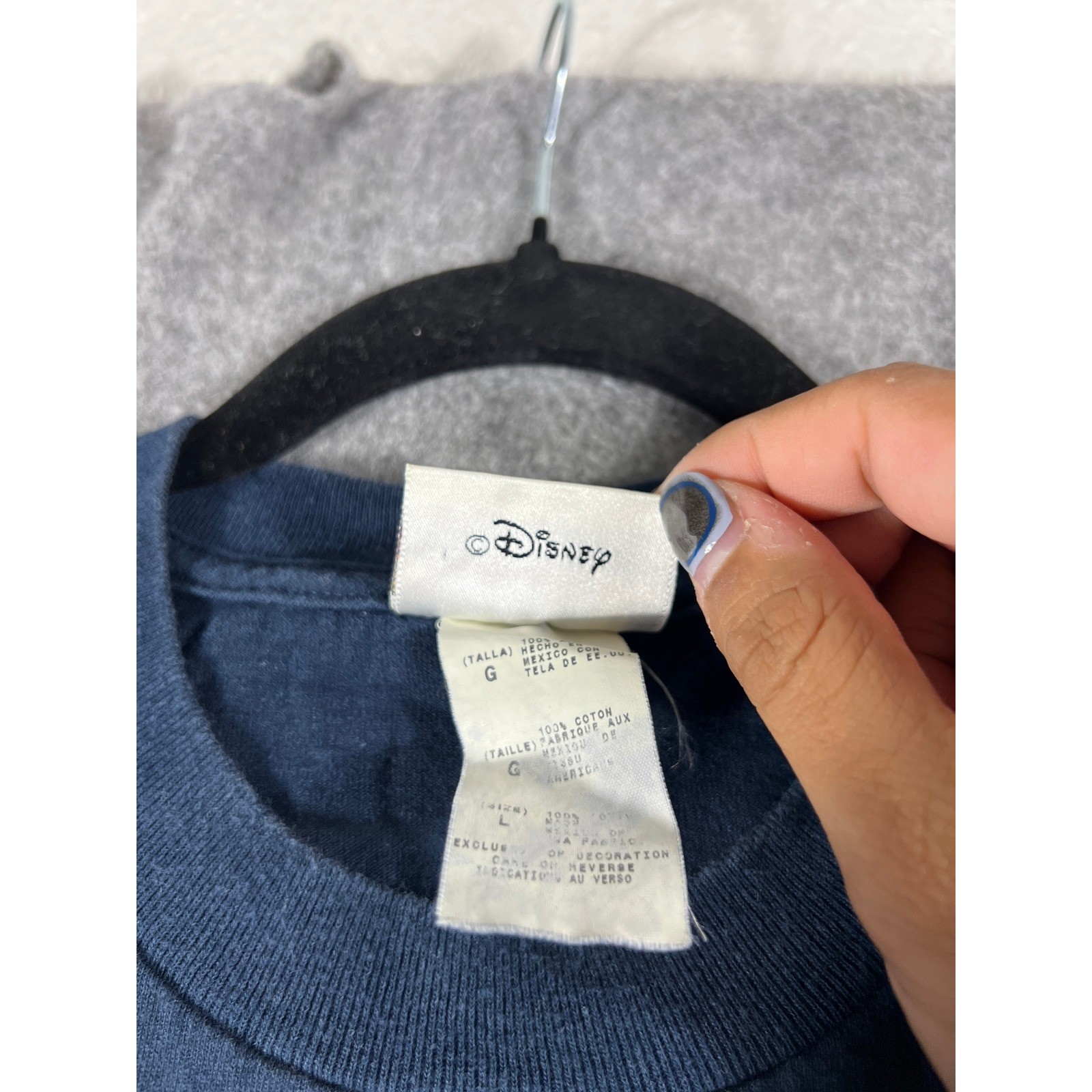 VTG Walt Disney World T Shirt Mens Large Blue Mickey Donald Goofy Graphic Tee
