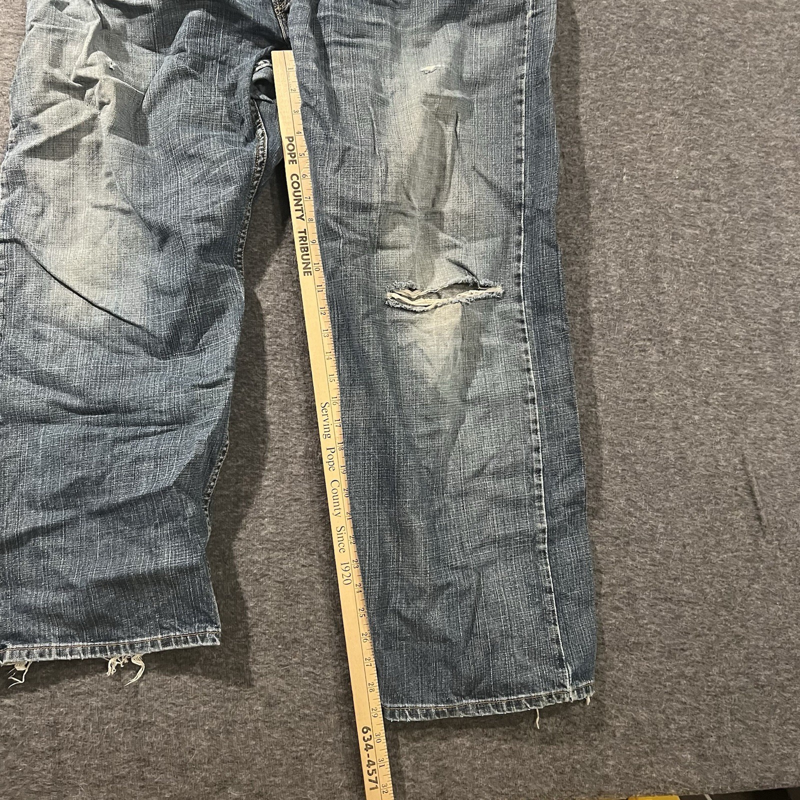 Levi Strauss 559 Blue Jeans Size W48xL29 Made in Mexico Relaxed Straight Fit