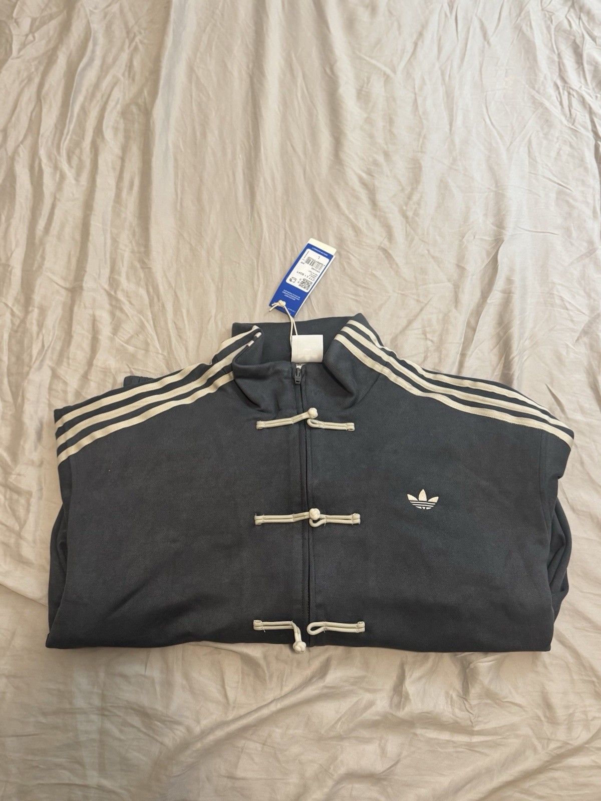 Authentic Adidas Originals CTT Grey Chinese Jacket KR0295 | S-XL | US SHIP |
