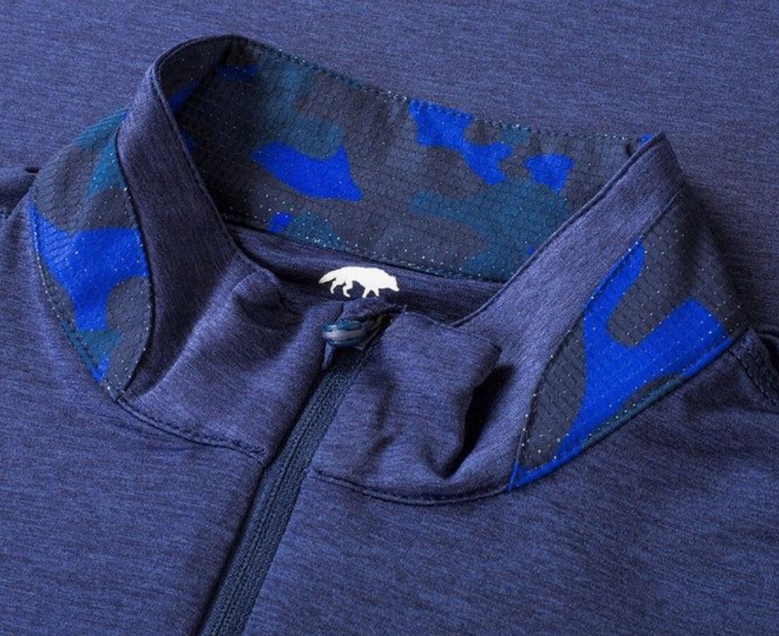 Greyson Men’s Guide Sport Quater Zip Maltese Blue, Pick Your Size