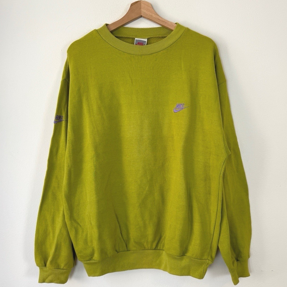 Vintage 90’s Nike Just Do It Swoosh Green Sweatshirt – Medium