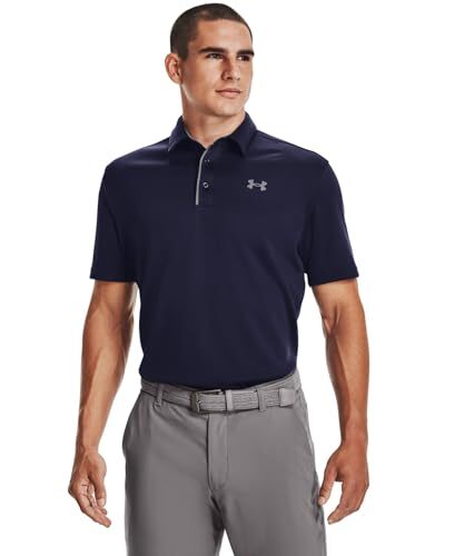 1290140 Under Armour Men’s Tech Golf Polo Navy/Graphite M