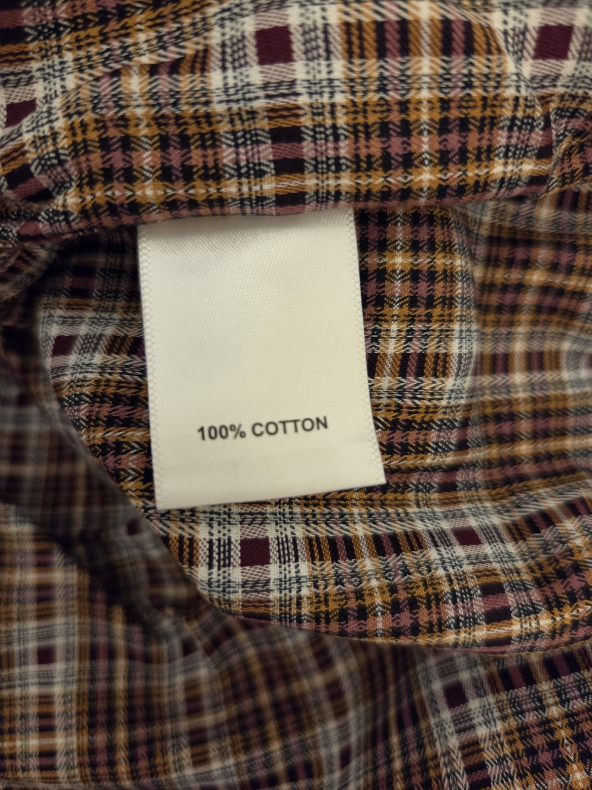 Murano Long Sleeve Button Down Multi 100% Cotton NWT