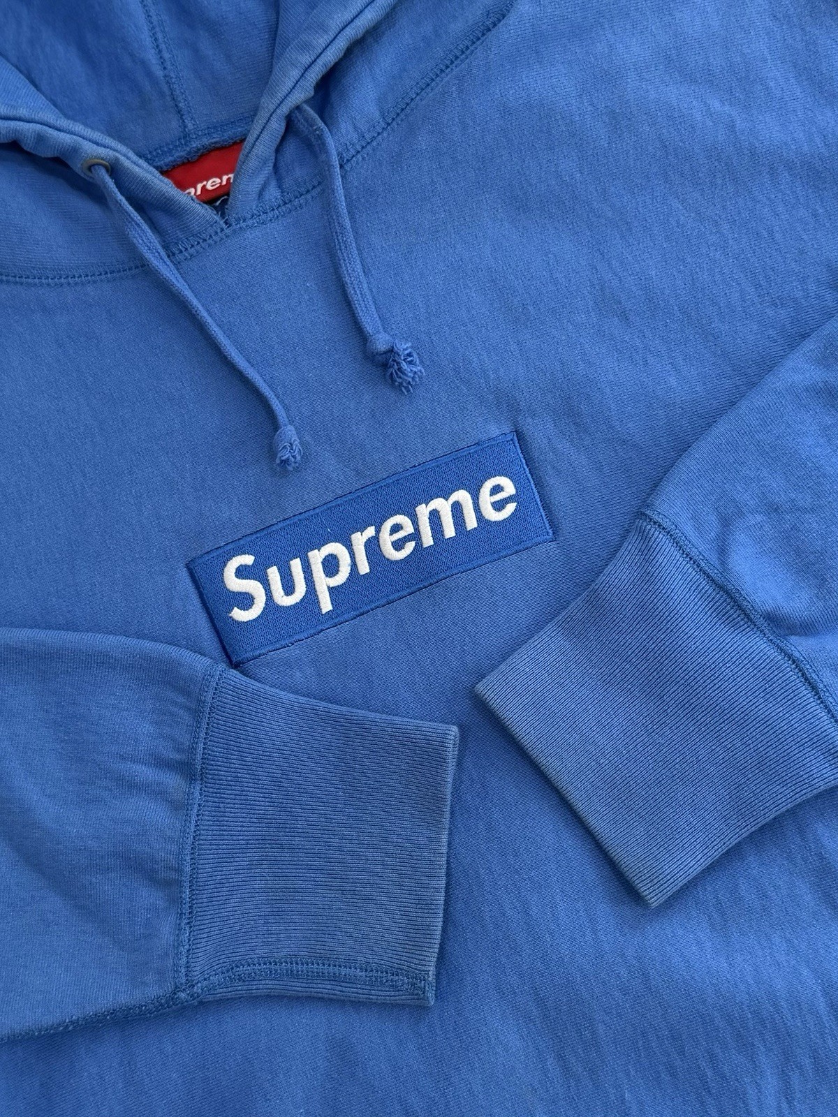Supreme Sky Blue Box Logo Hoodie 2006