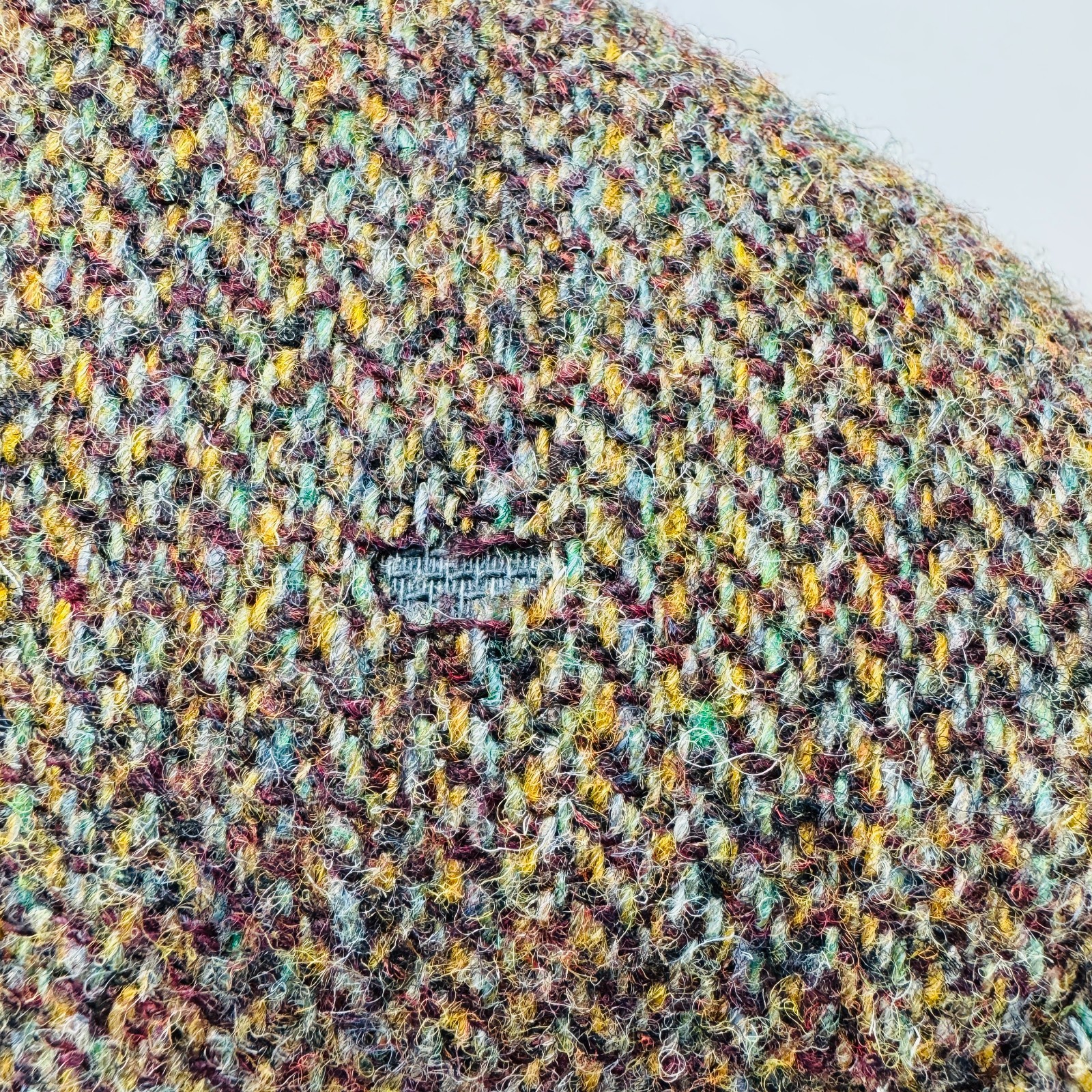 Harris Tweed Sport Coat Mens 44R Colorful Herringbone Fleck Two Button *Flaws*