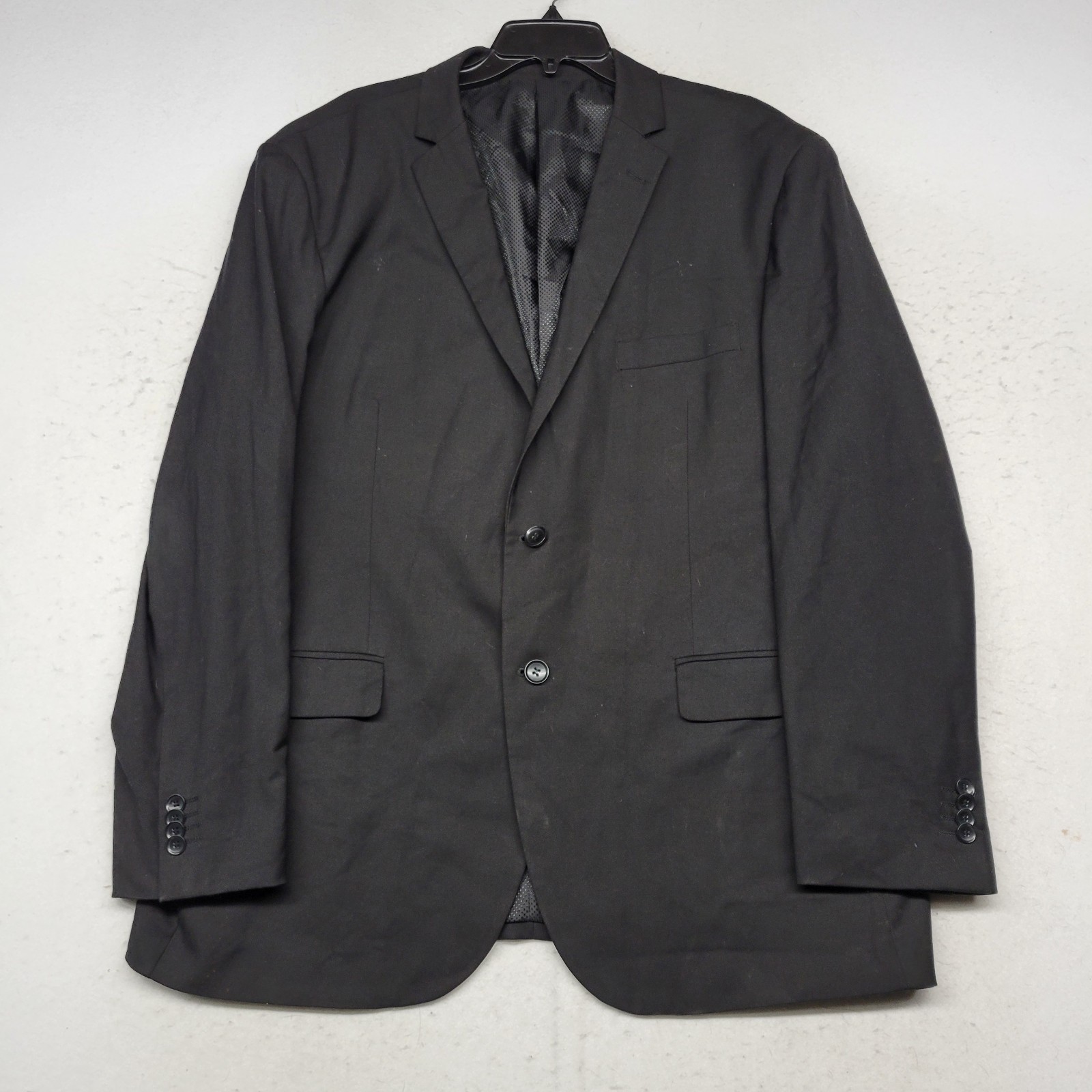Bocaccio Uomo Blazer Mens 48 Black Stretch Suit Sport Coat Jacket Dress Business