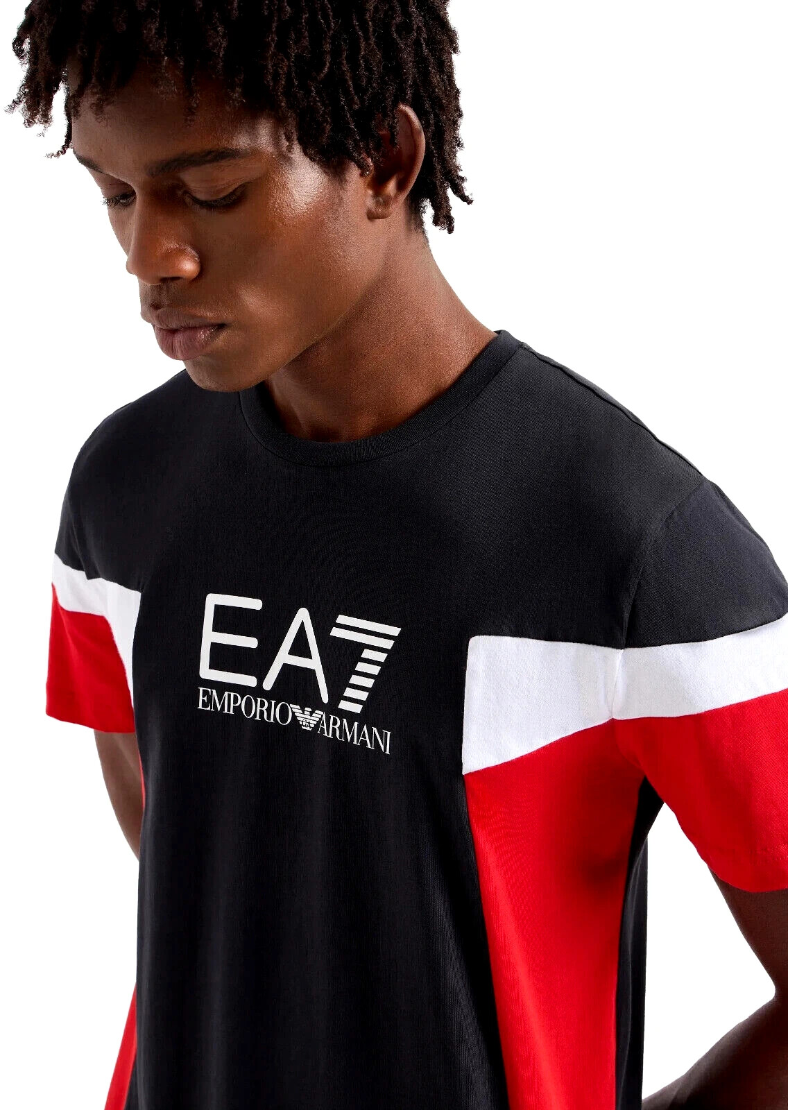 EMPORIO ARMANI EA7 3DPT10 PJ02Z MEN’S HALF SLEEVE T-SHIRT 1578 BLUE
