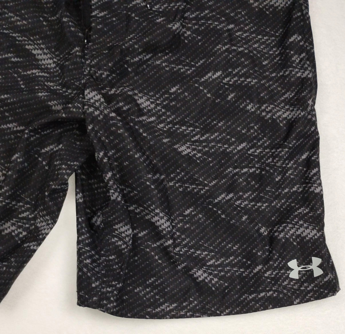 Under Armour Storm Board Shorts Mens 38 Reblek Black HeatGear Loose Swim Trunks