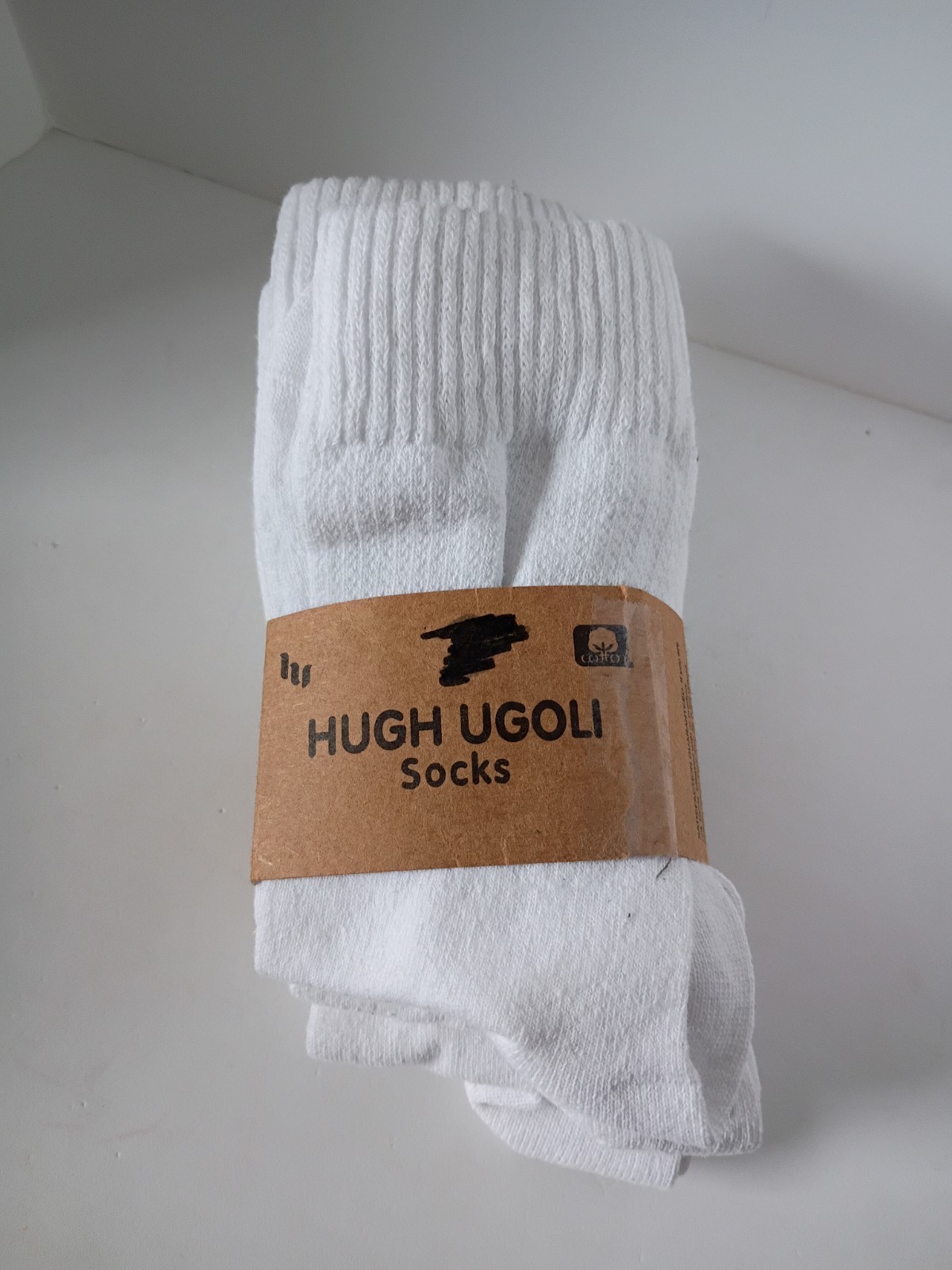 Hugh Ugoli Women Bamboo White Ankle Socks 3 Pairs Pack Soft Casual Everyday