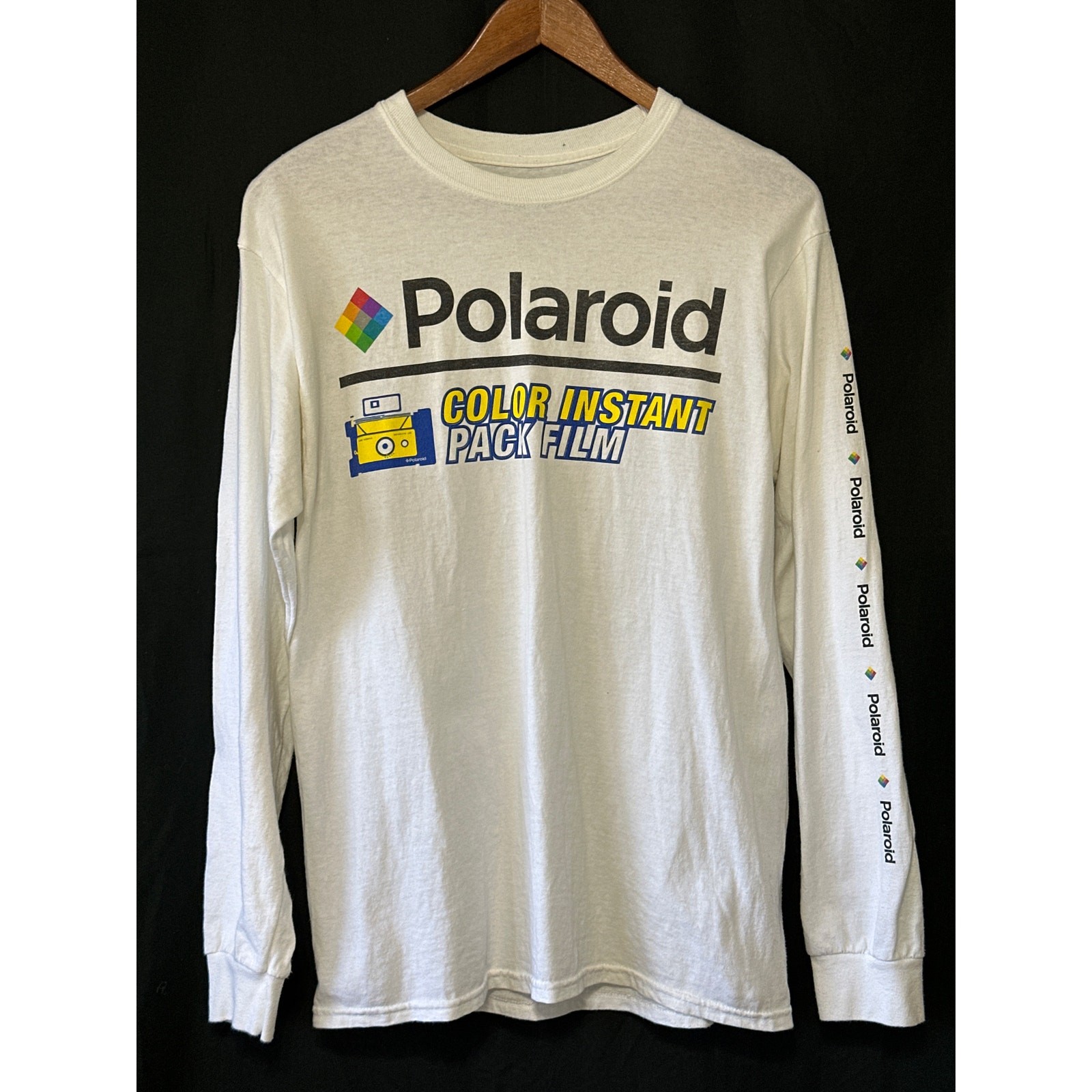 Polaroid Long Sleeve T-Shirt M Polaroid Camera Direction Shirt Casual Streetwear