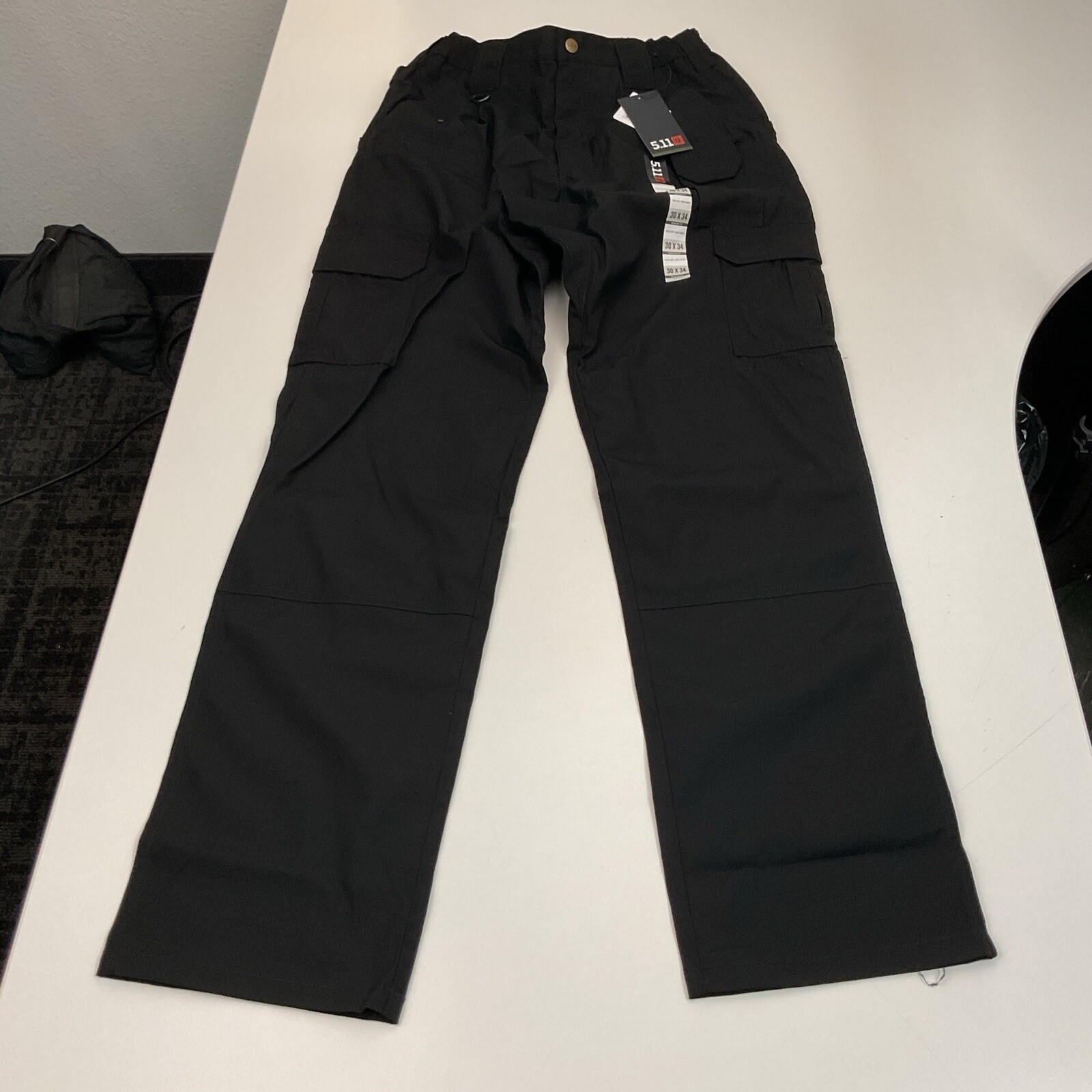 74273 5.11 Tactical Mens Regular Fit Taclite Pro Ripstop Cargo Pants 30×34 Black