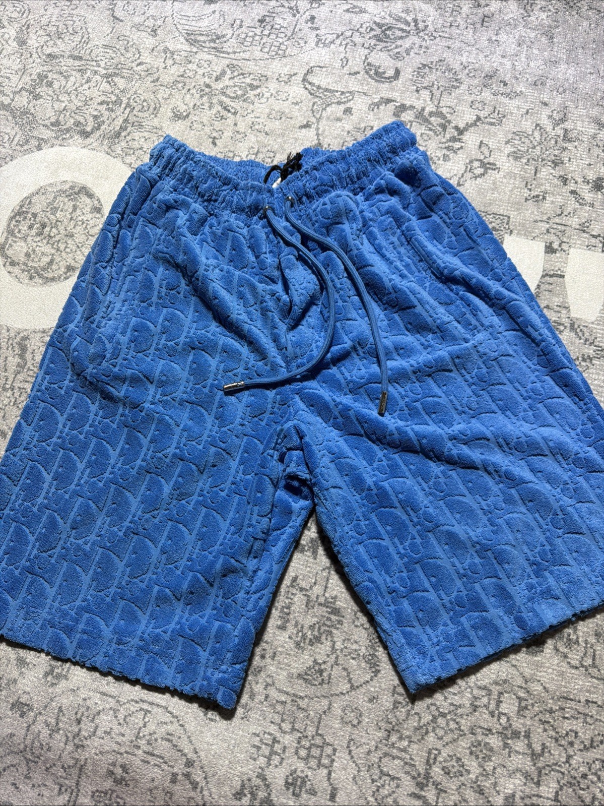 Christian Dior Oblique Shorts Blue Marine Size M Preowned