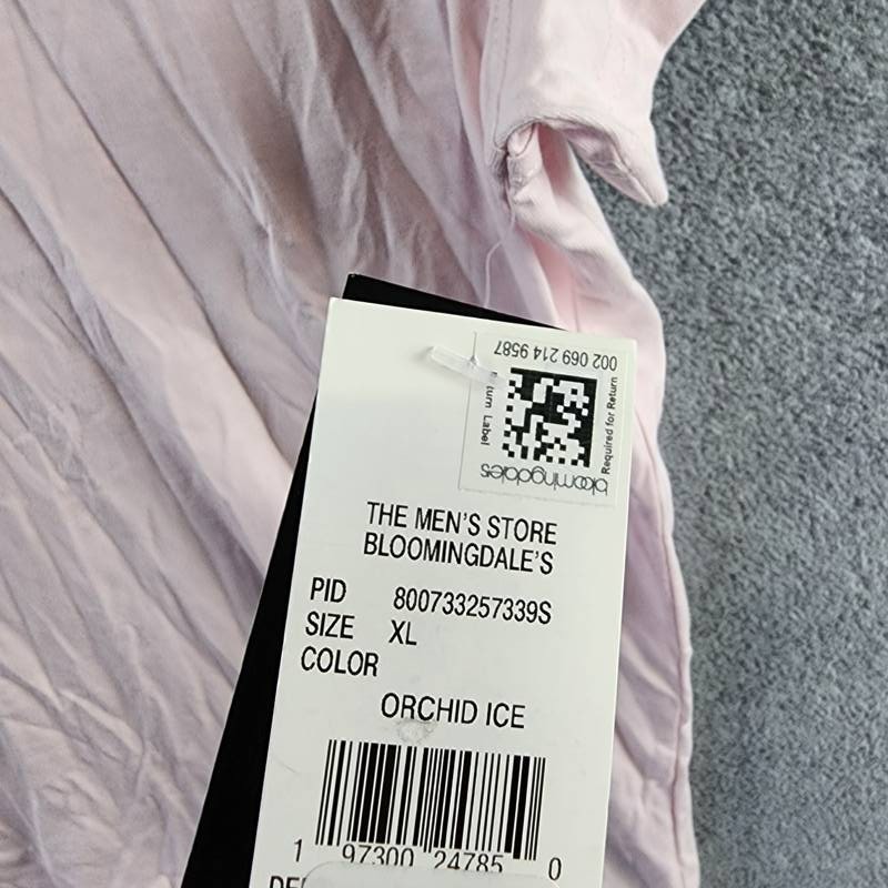 The Men’s Store at Bloomingdale’s Supima Cotton Polo Mens XL Orchid Ice Pullover