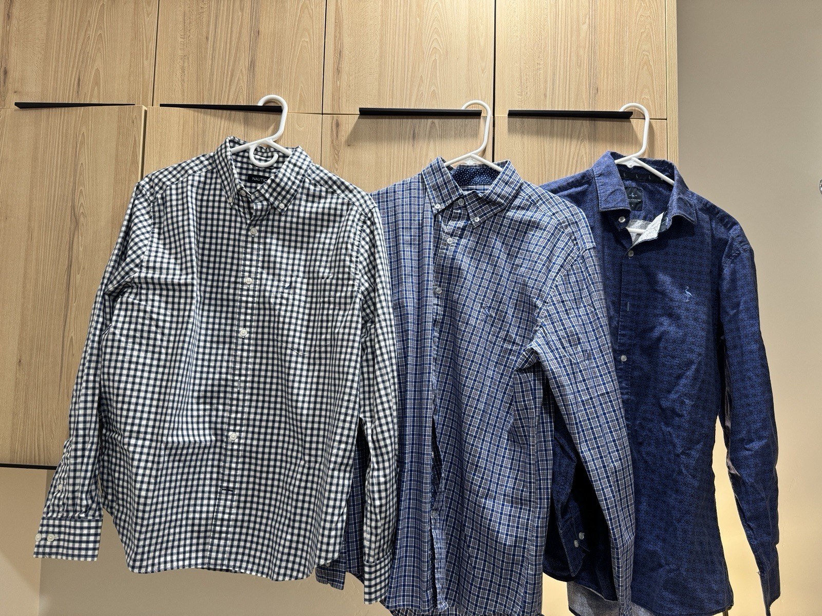 Men’s Large Shirt Lot 3 Nautica TailorByrd Long Sleeve Button Down