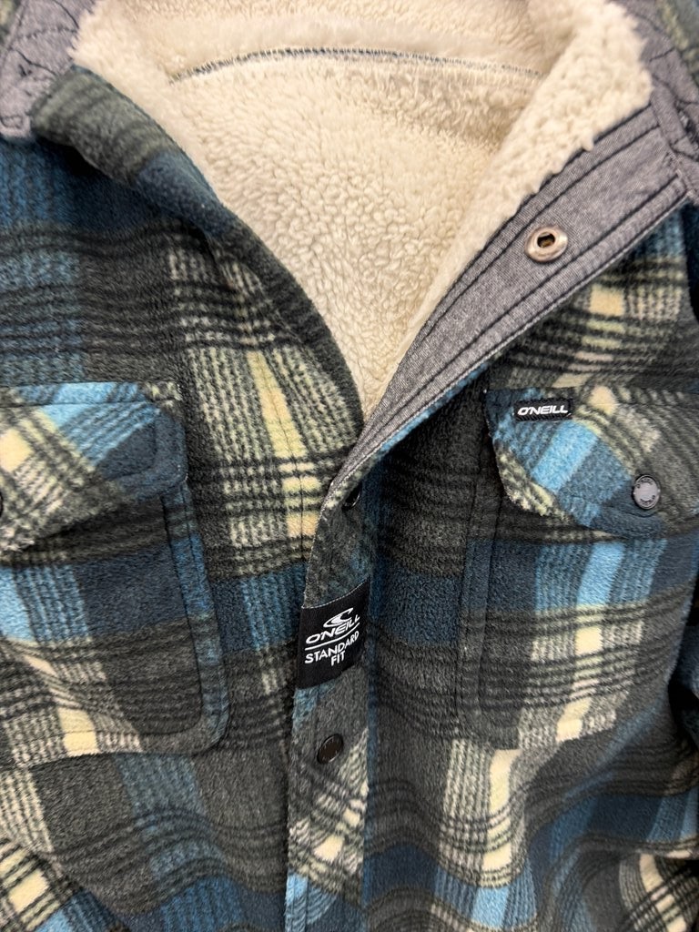 O’Neill Standard Fit Plaid Sherpa-Lined Jacket