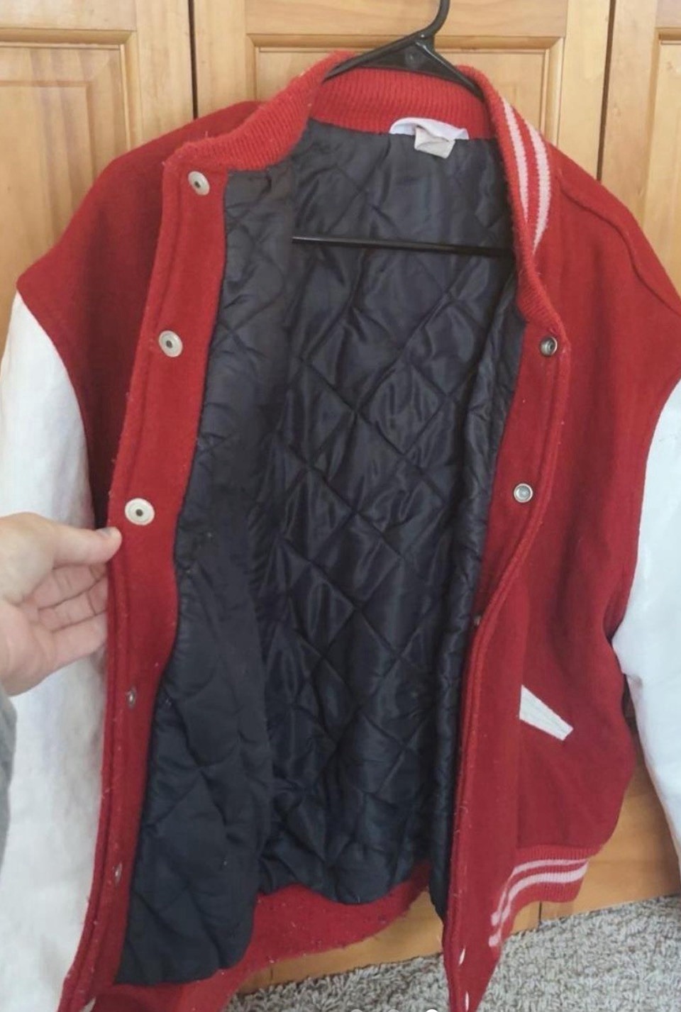 Vintage Authentic IU Letterman Jacket. Fleece and genuine leather sleeves