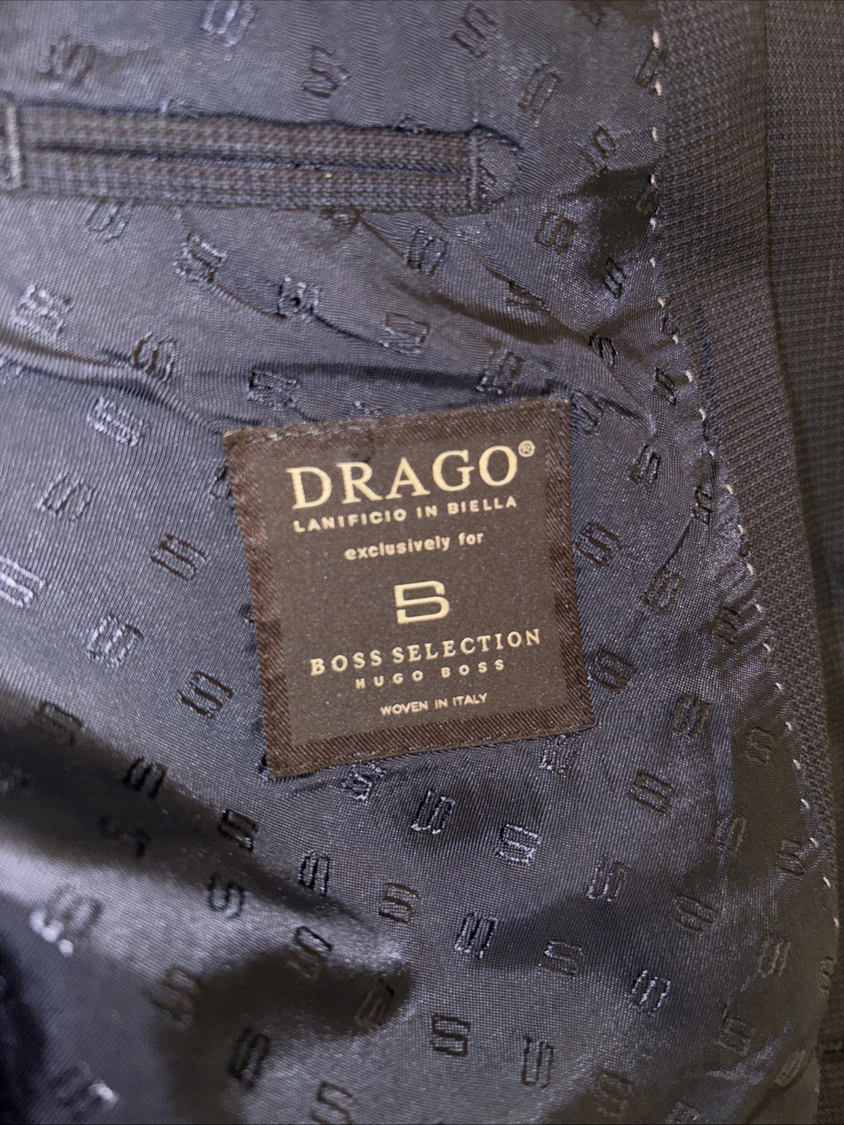 BOSS Drago Lanificio In Biella Men’s Black Twill Jacket/Blazer only Sz 38 Dress