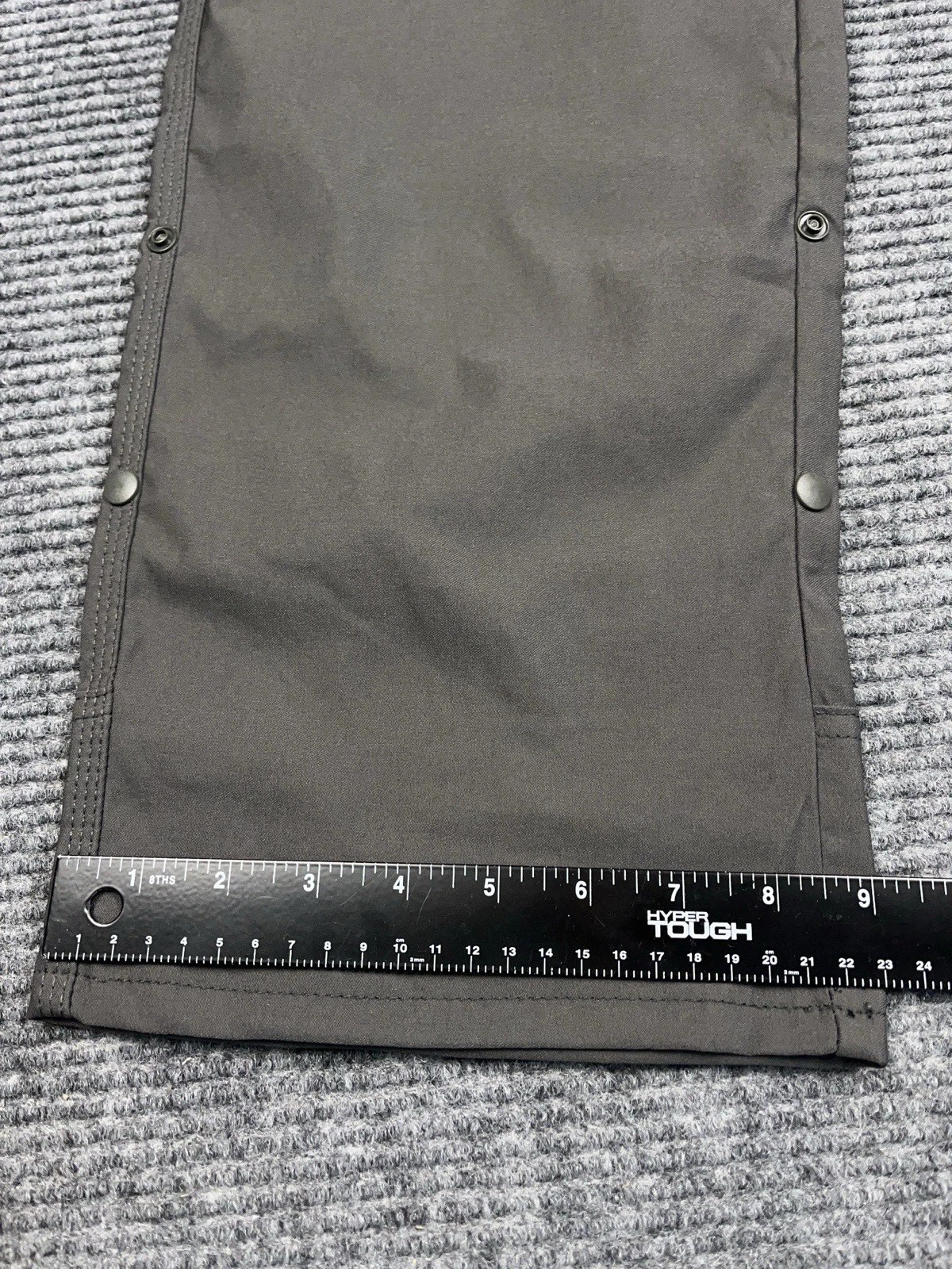 PrAna Stretch Zion Pant Gray Men’s 34×30 Straight Fit Hiking Cargo Roll UP NWT