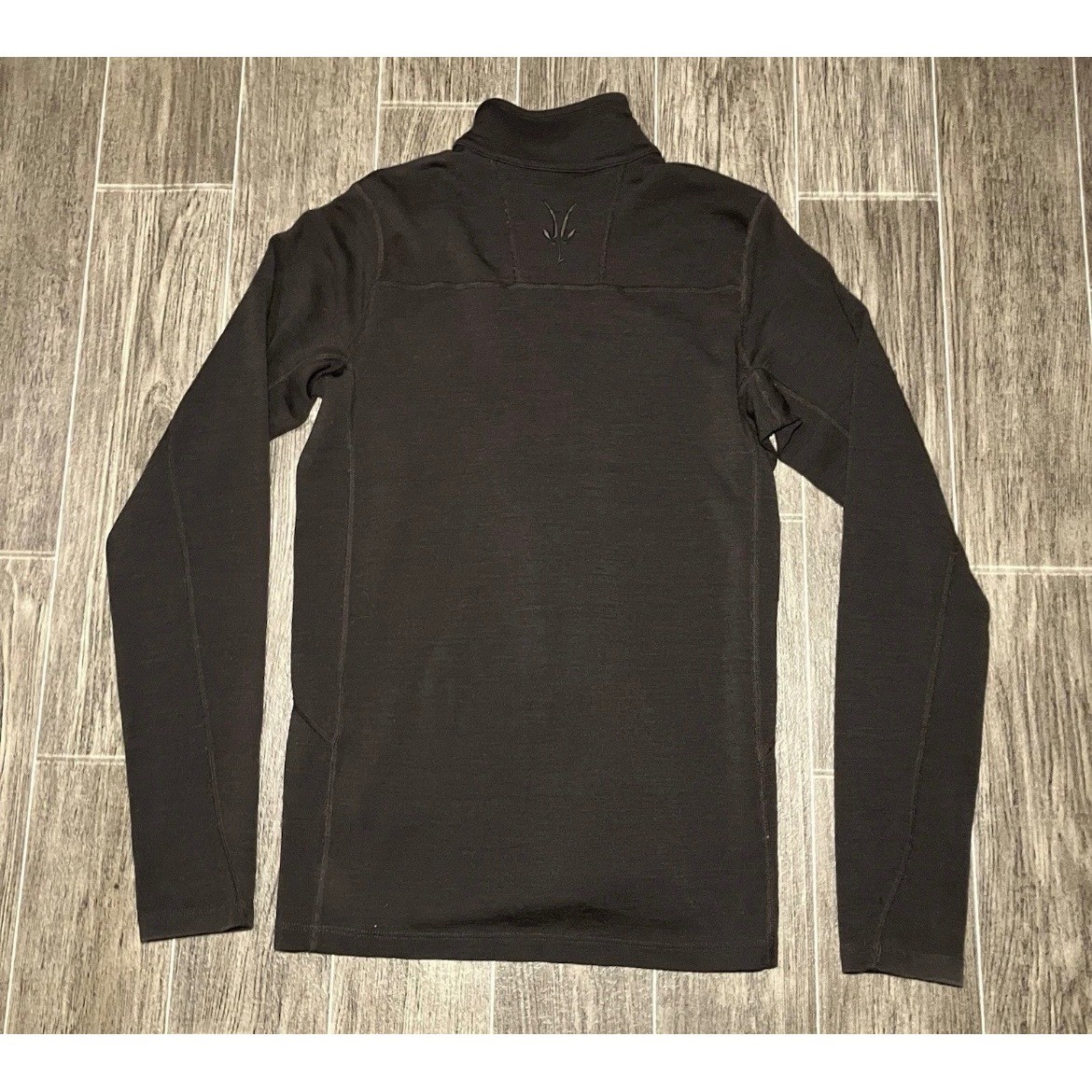 Ibex 1/4 Zip Pullover Mens Small Brown Excellent Rambouillet Wool Mid Layer