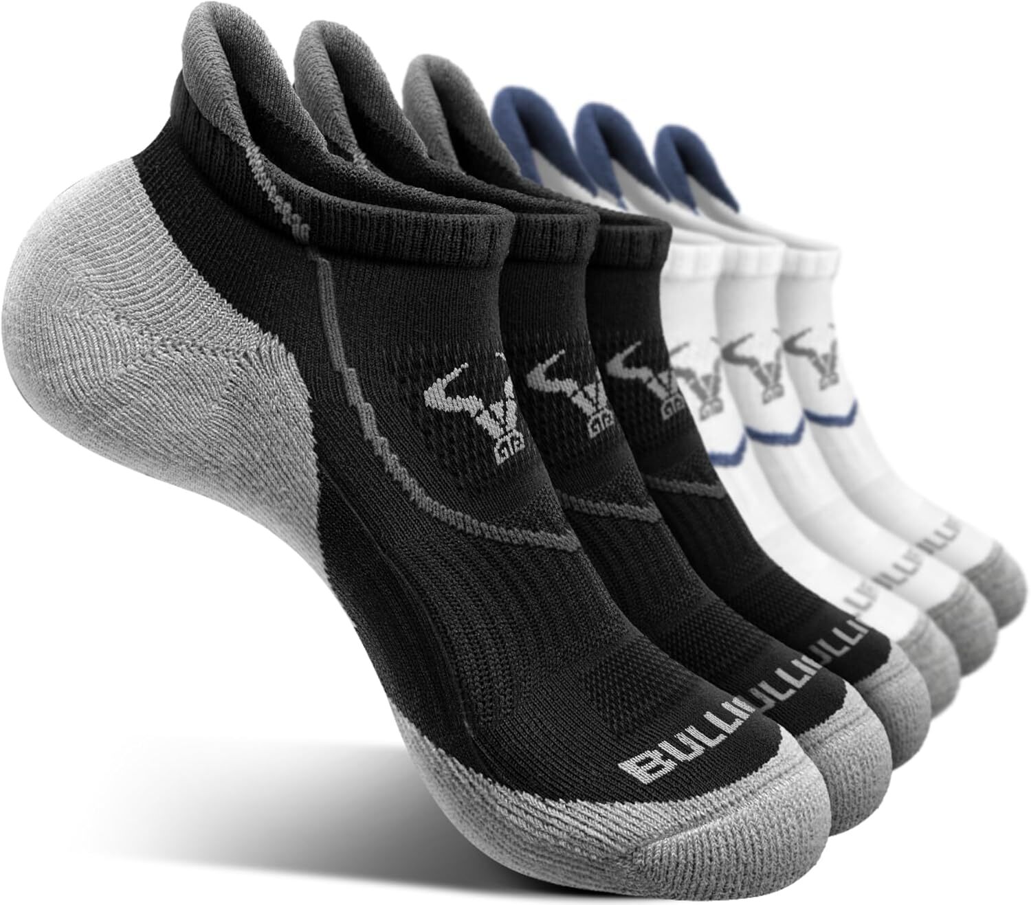 Men’s Athletic Running Ankle Socks Breathable Moisture Wicking Cushioned Arch