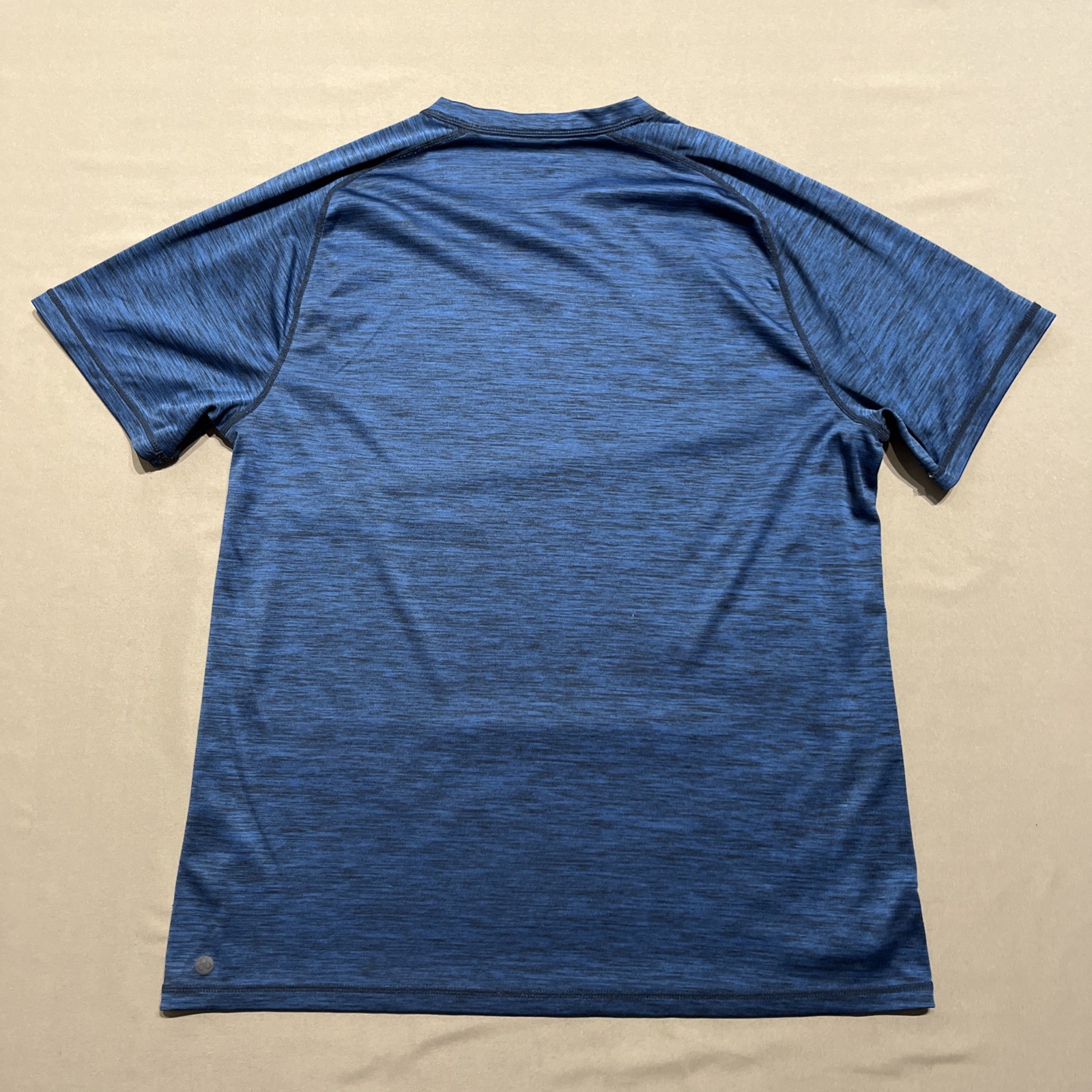 Zella Shirt Men Large Blue Performance Tee Top Exercise Work Out Gym Active Wear