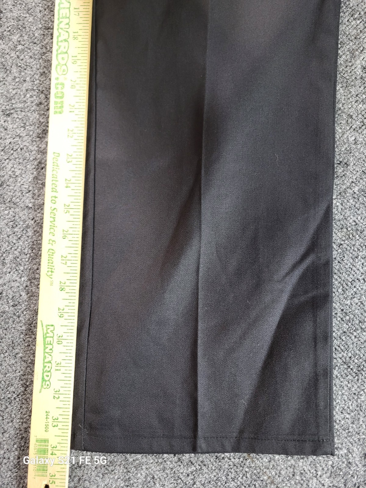 Dickies Relaxed Fit Flex Work Pants Mens 36×34 Black Straight Leg Poly/Cotton