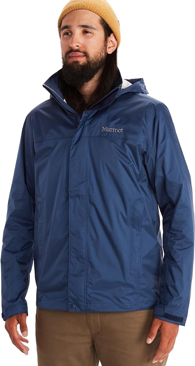 MARMOT MEN’S PRECIP ECO JACKET SMALL, ARCTIC NAVY *NEW