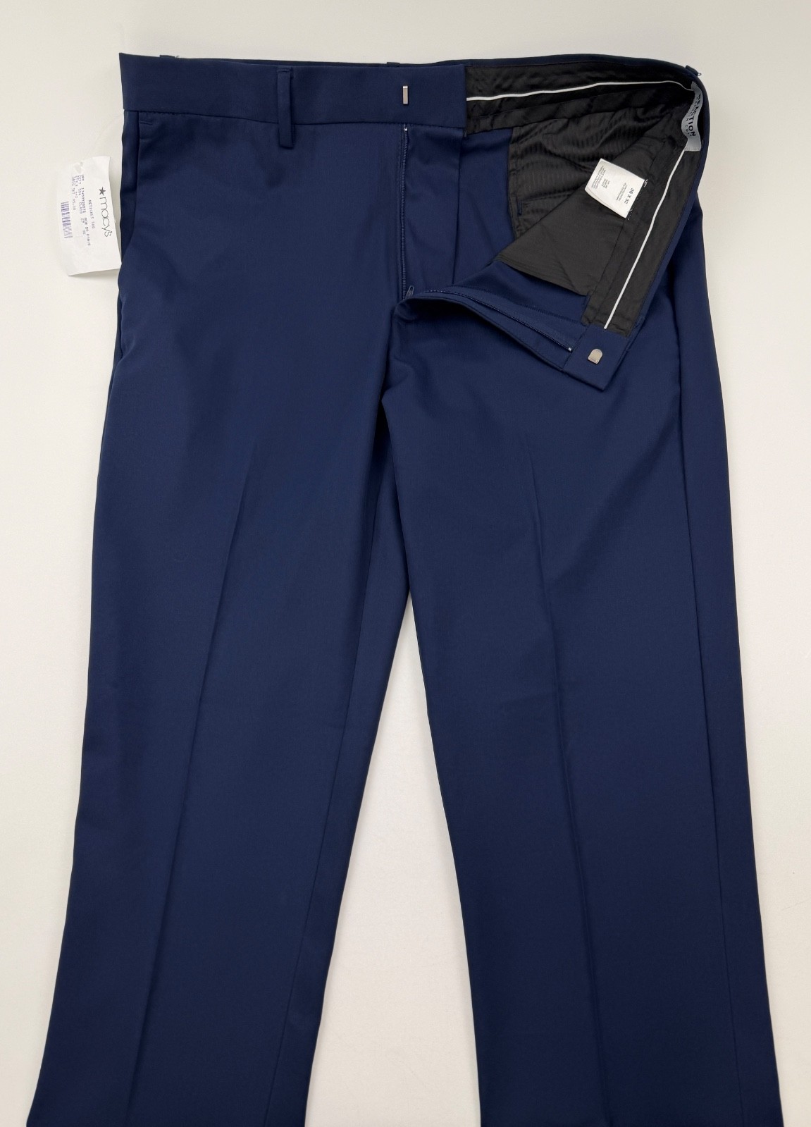 $95 NEW KENNETH COLE REACTION Mens 36×32 Blue Trousers/Dress Pants/Slacks
