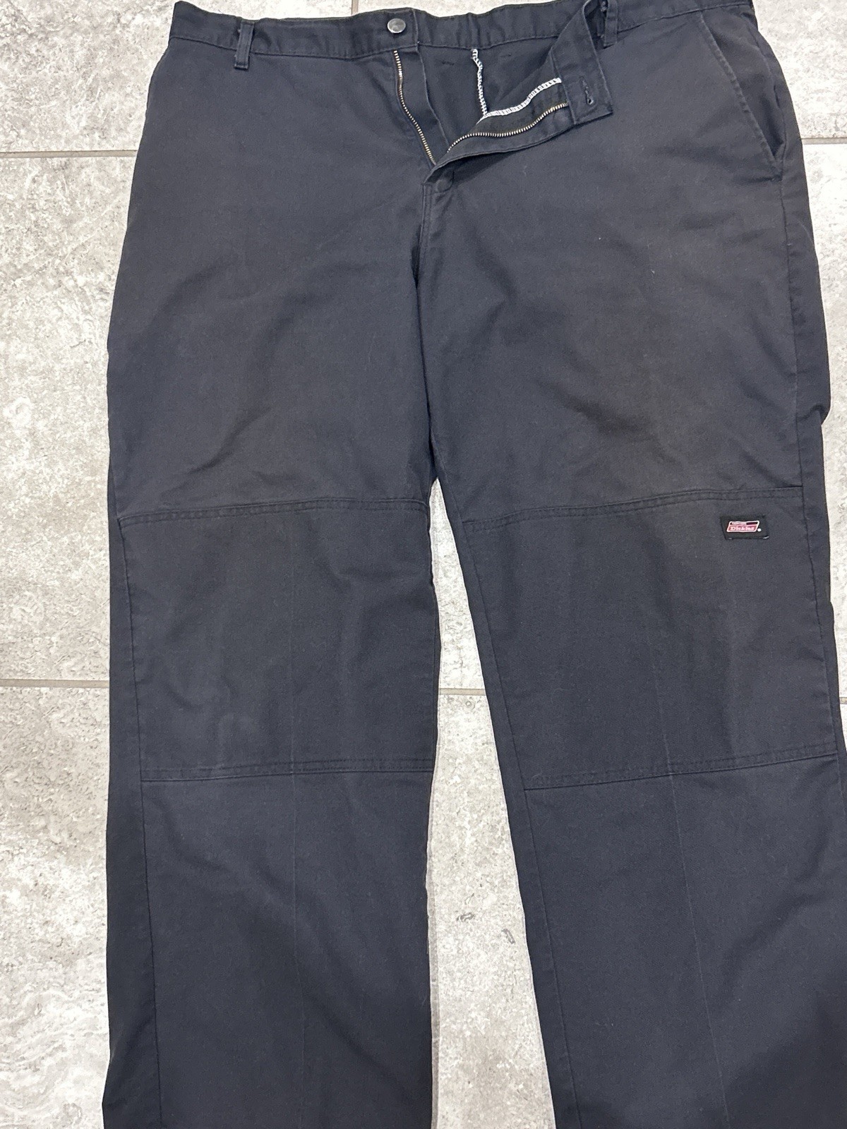 Dickies Pants Mens 40×30 Black Workwear Double Knee Utility Genuine Relaxed Fit