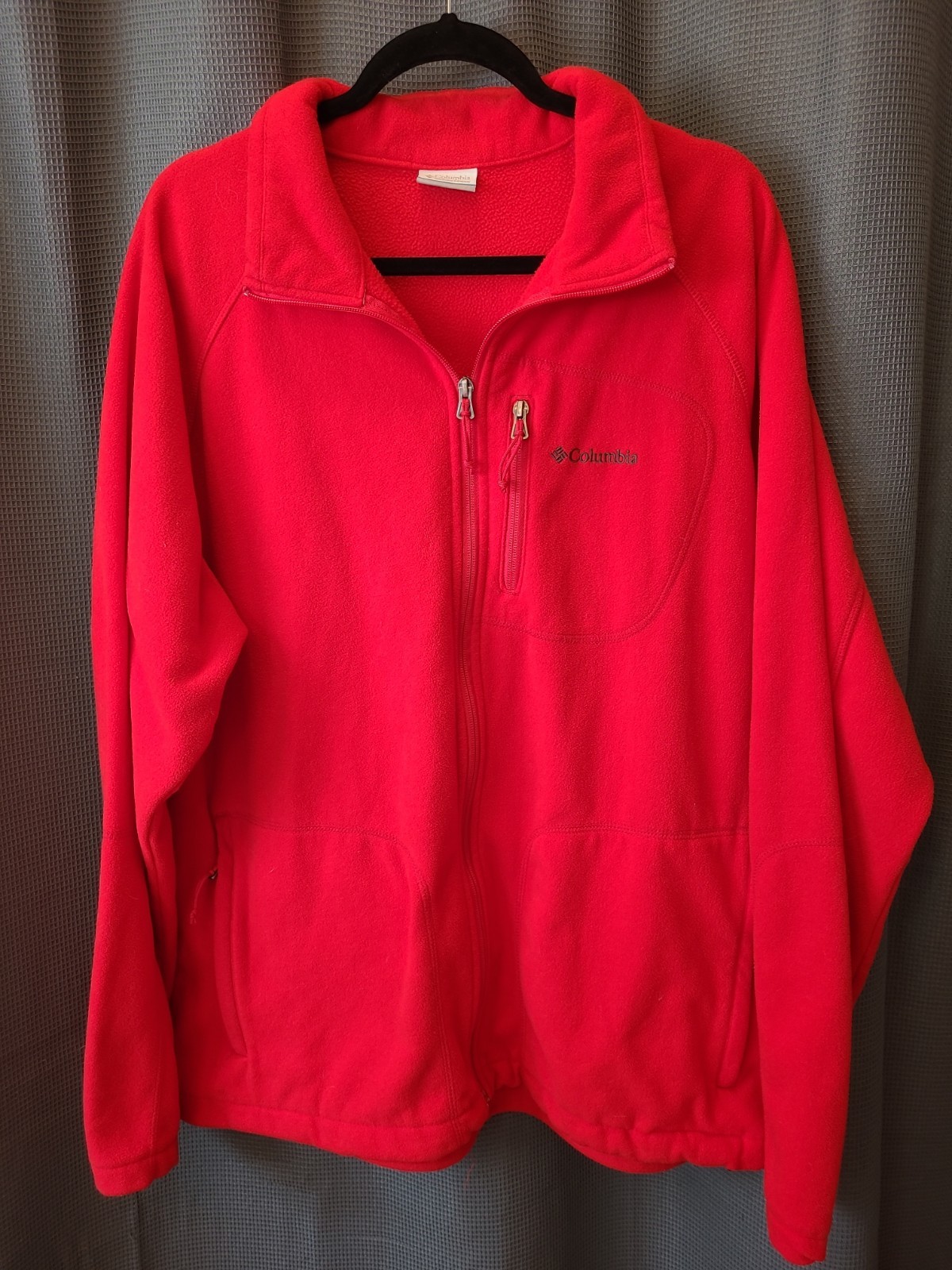Columbia Mens Fast Trek II Full Zip Fleece Jacket Red 2X