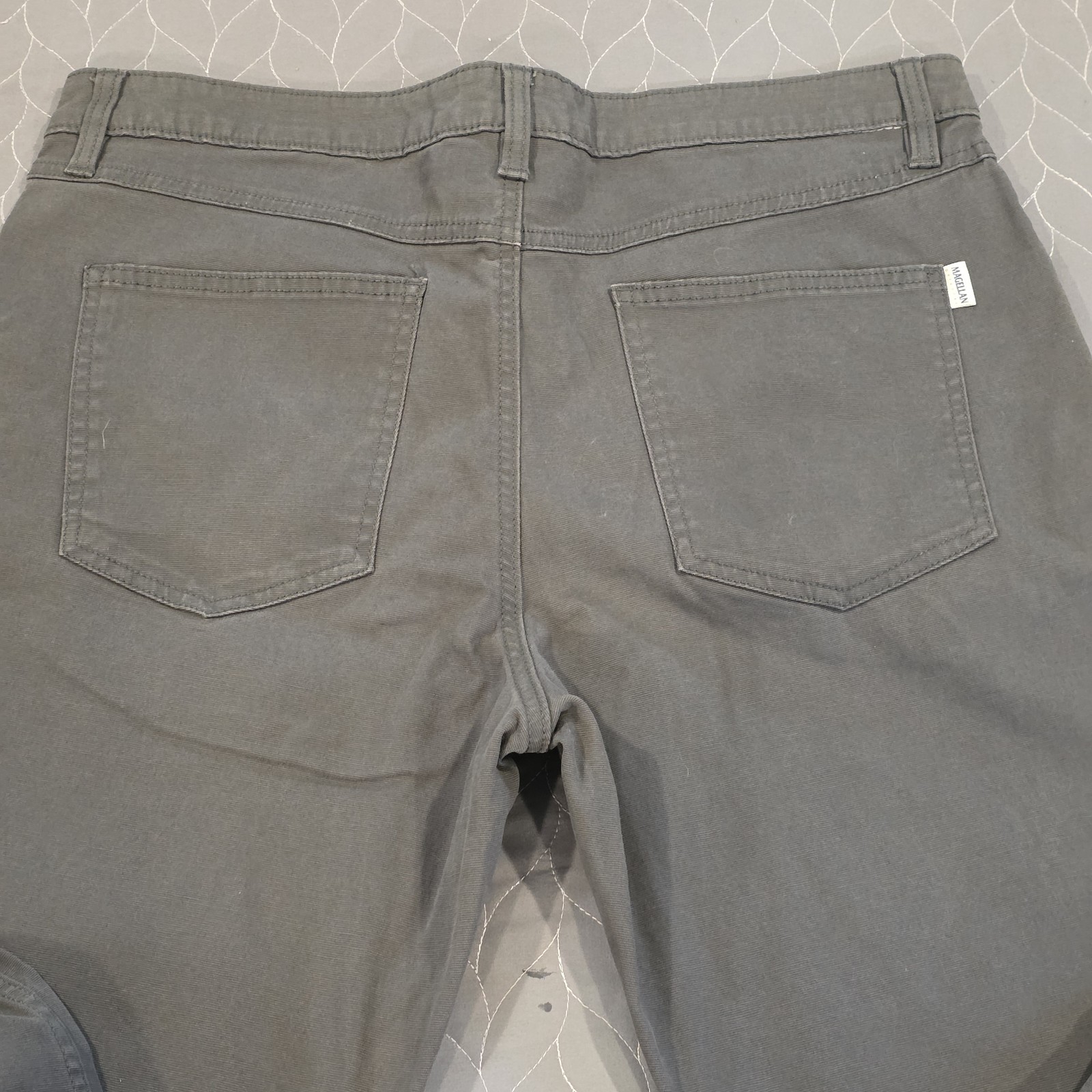 Magellan Outdoors Stain Release 34W x 30L Dark GRAY Chino Pants