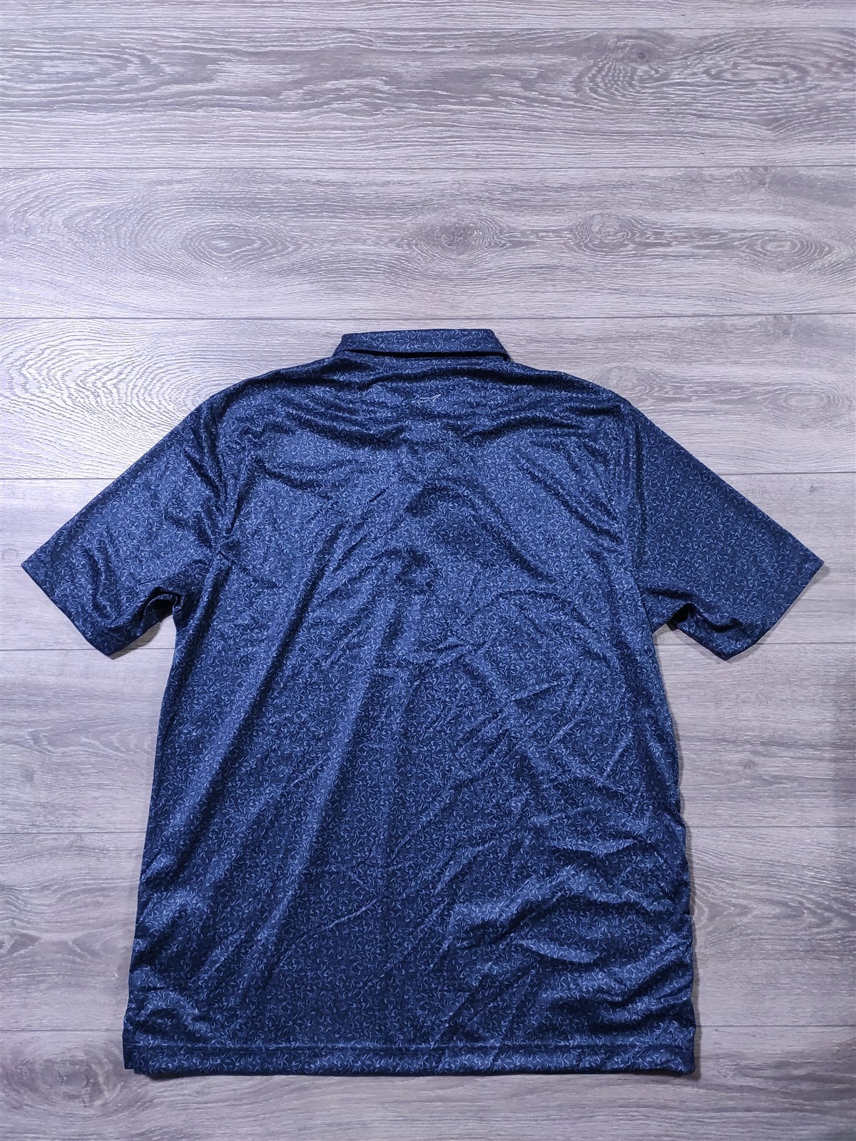 Greg Norman Shirt Adult Large Blue 3 Button ML75 Play Dry Cooling Polo Mens