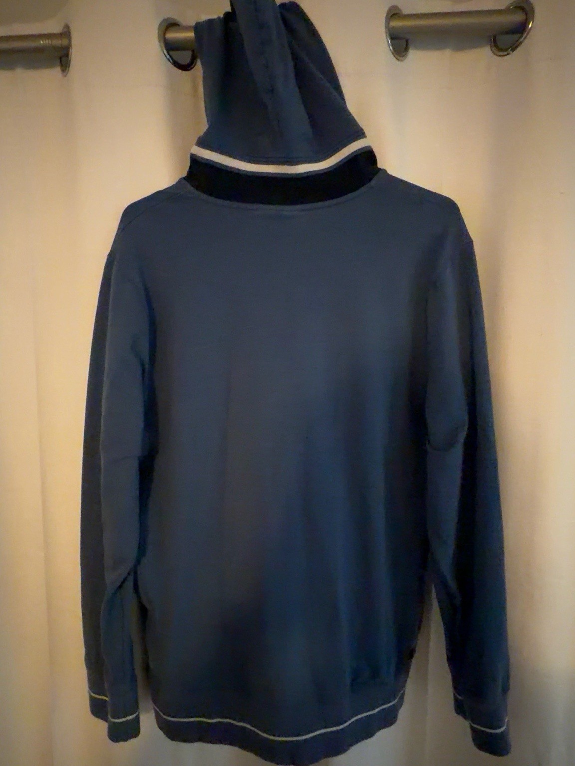 Psycho Bunny Dovedale Full Zip Hoodie Men’s Large Blue Split Bunny B6H204N1FT