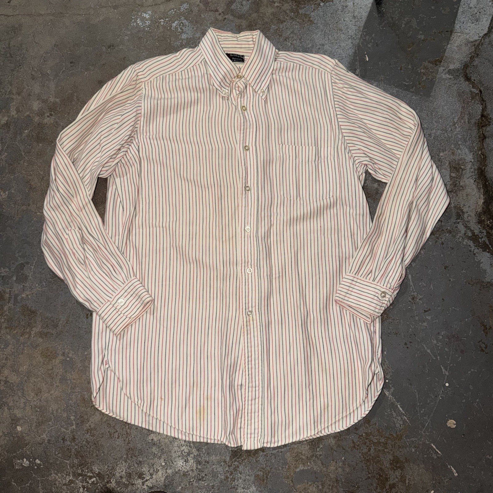 Vintage 1950s University Of Minnesota The College Shop Stripped Button Up Shirt