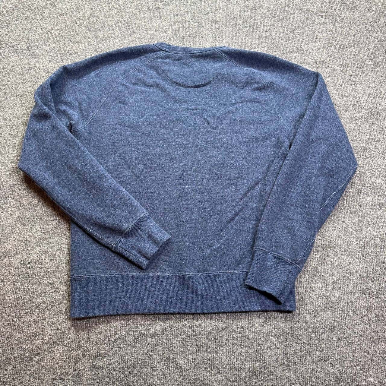 UNIQLO Sweatshirt Mens XS Blue Crewneck Raglan Sleeve Heathered Casual Pullover