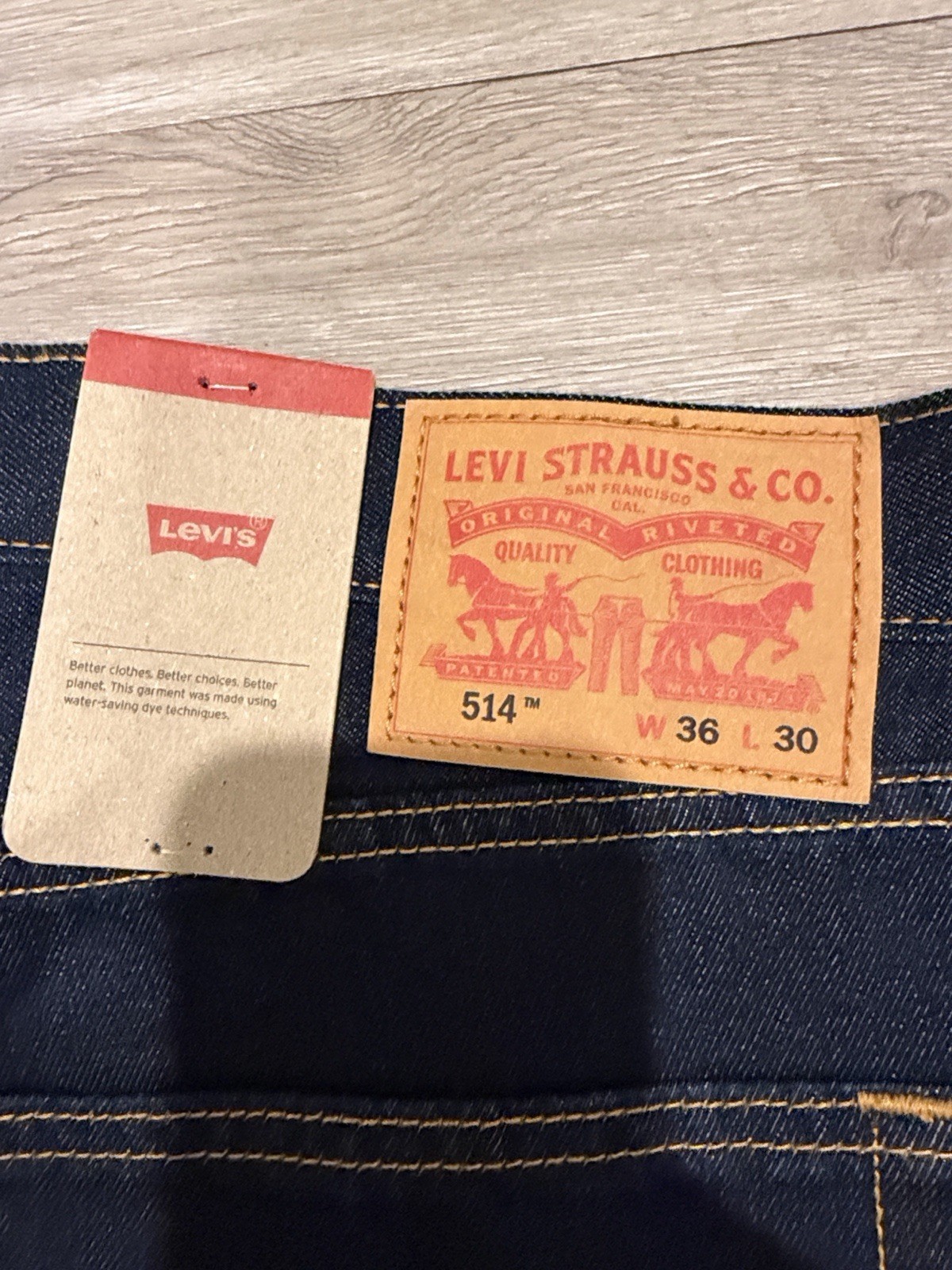 Levi’s 514 Straight Fit Men’s Jeans Size Waist 36 and Length 30