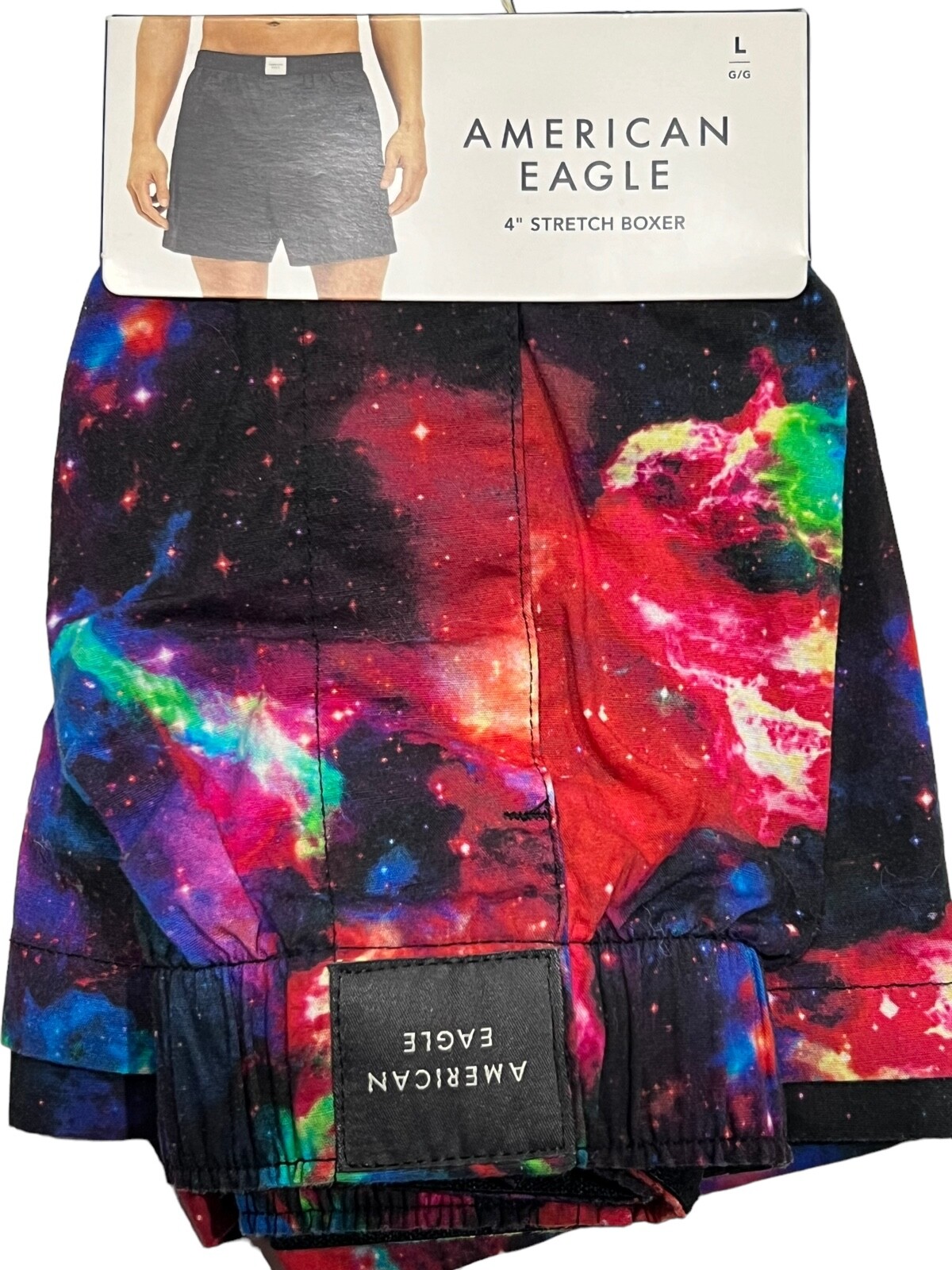 NWT AMERICAN EAGLE Stretch Boxer Sz XS-S-M-L-XL Red Black Blue #72