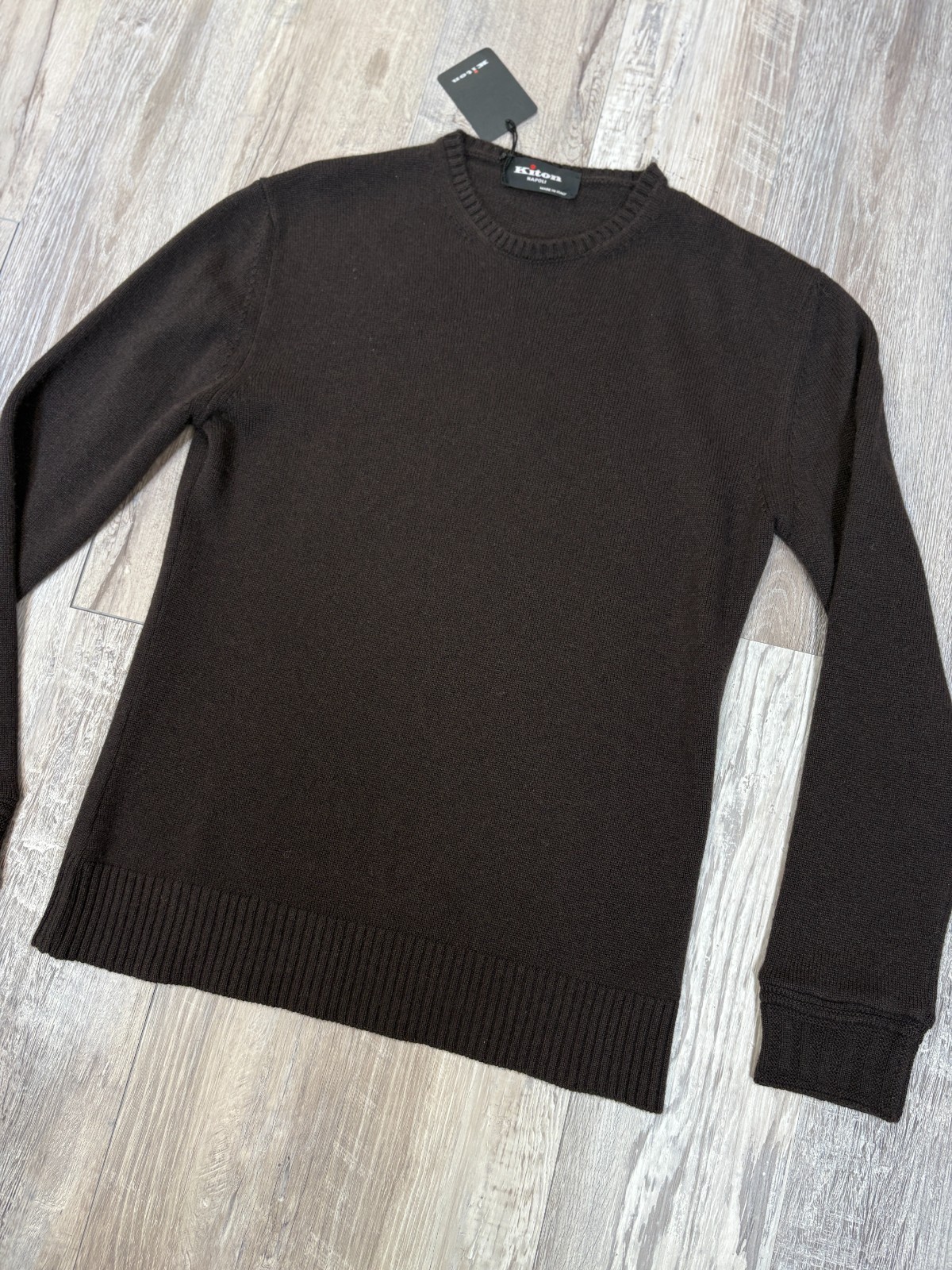 NWT Kiton 100% Cashmere Sweater Size M bs77