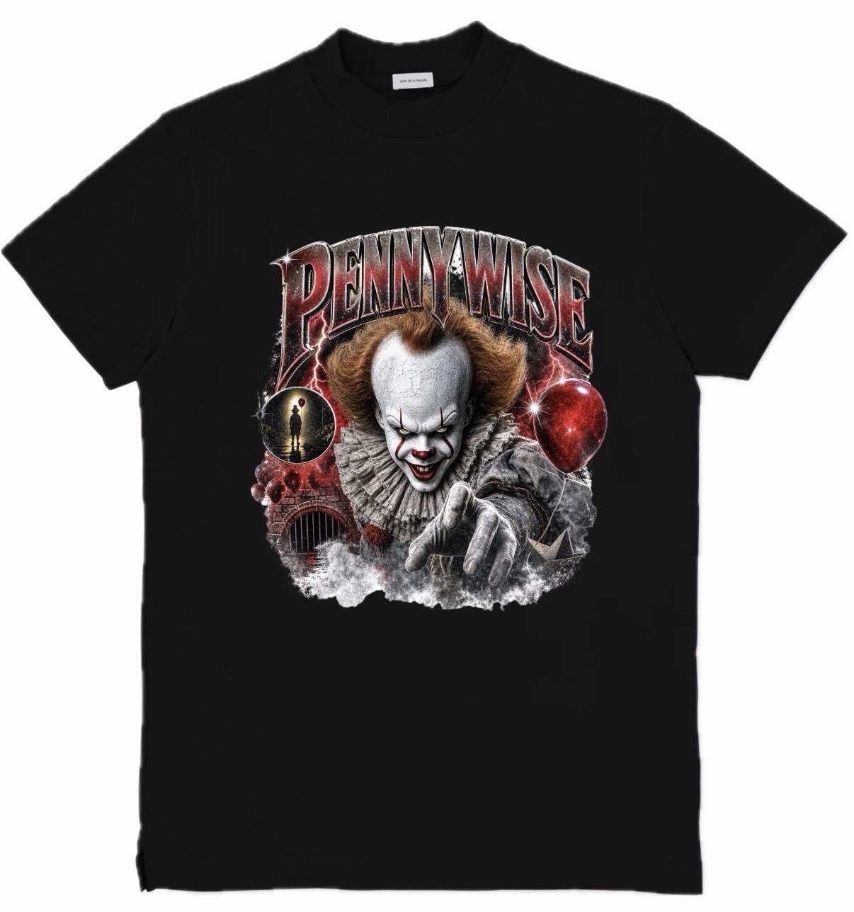 Pennywise Horror Movie Inspired Custom T-Shirt Size S-3XL