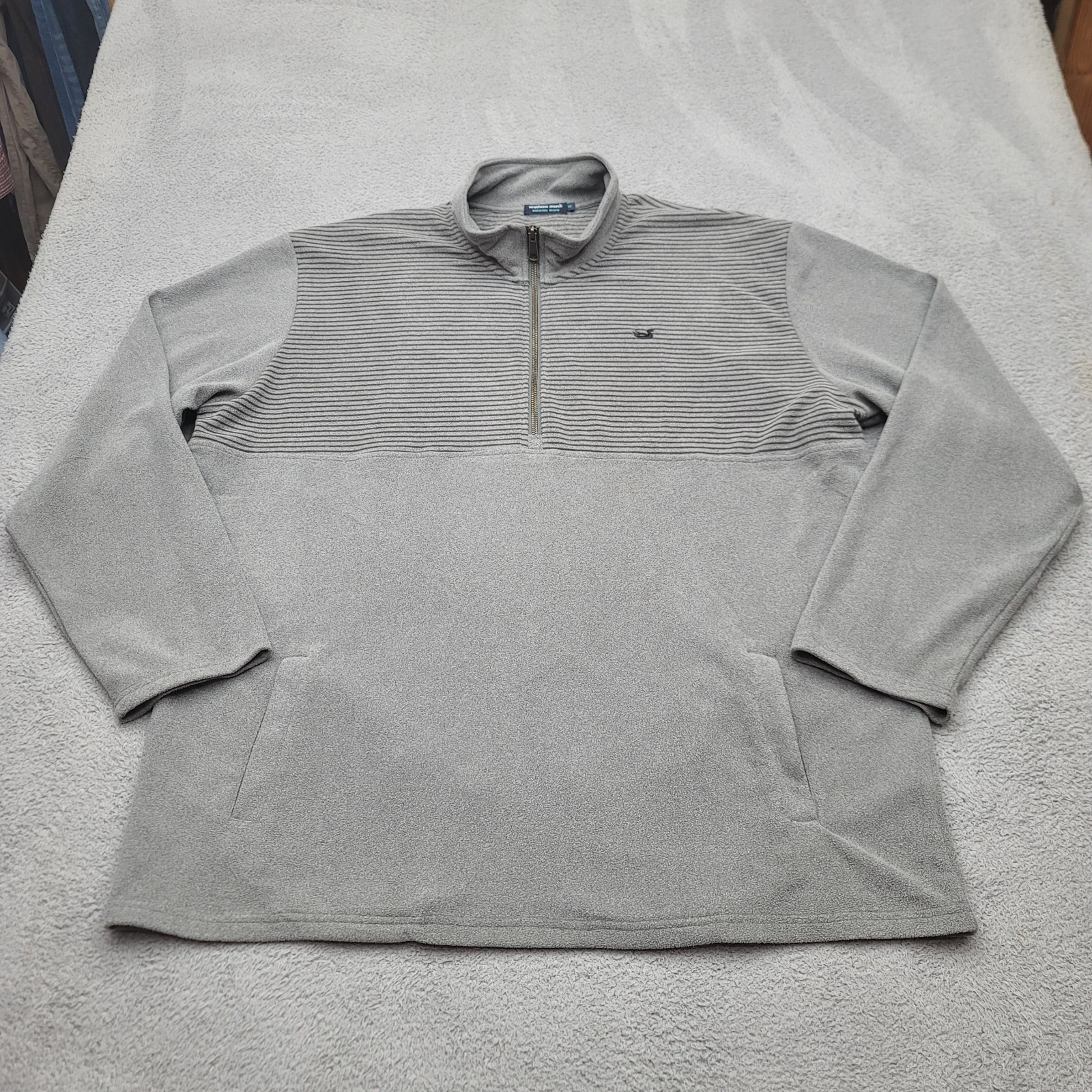 Southern Marsh 1/2 Zip Pullover Mens 2XL Midnight Gray Granger Lake Fleece