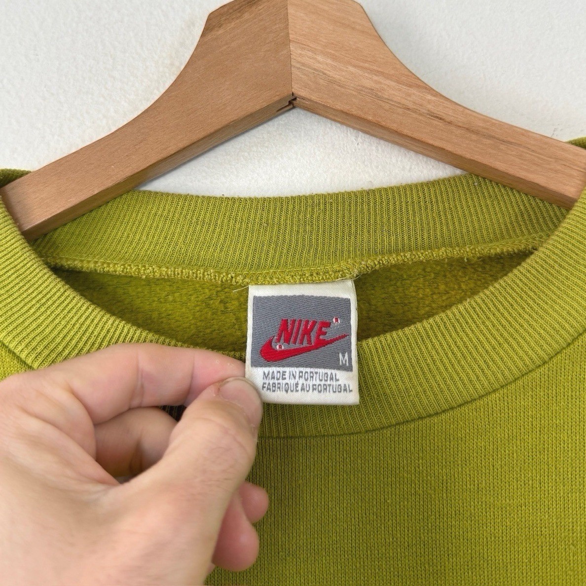 Vintage 90’s Nike Just Do It Swoosh Green Sweatshirt – Medium