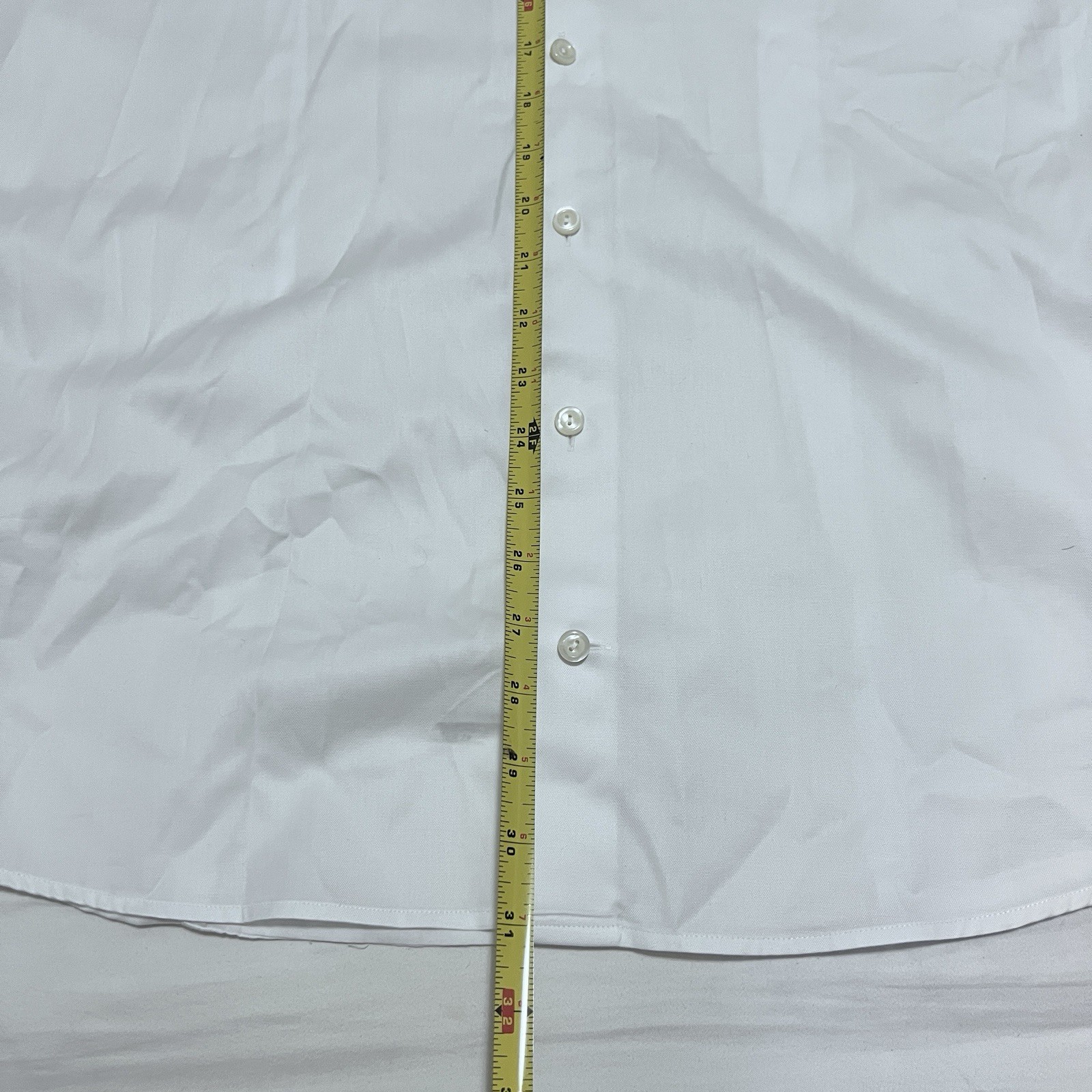 $250 Eton Dress Shirt Mens 16.5 34/35 Sleeve White Signature Twill Slim Fit