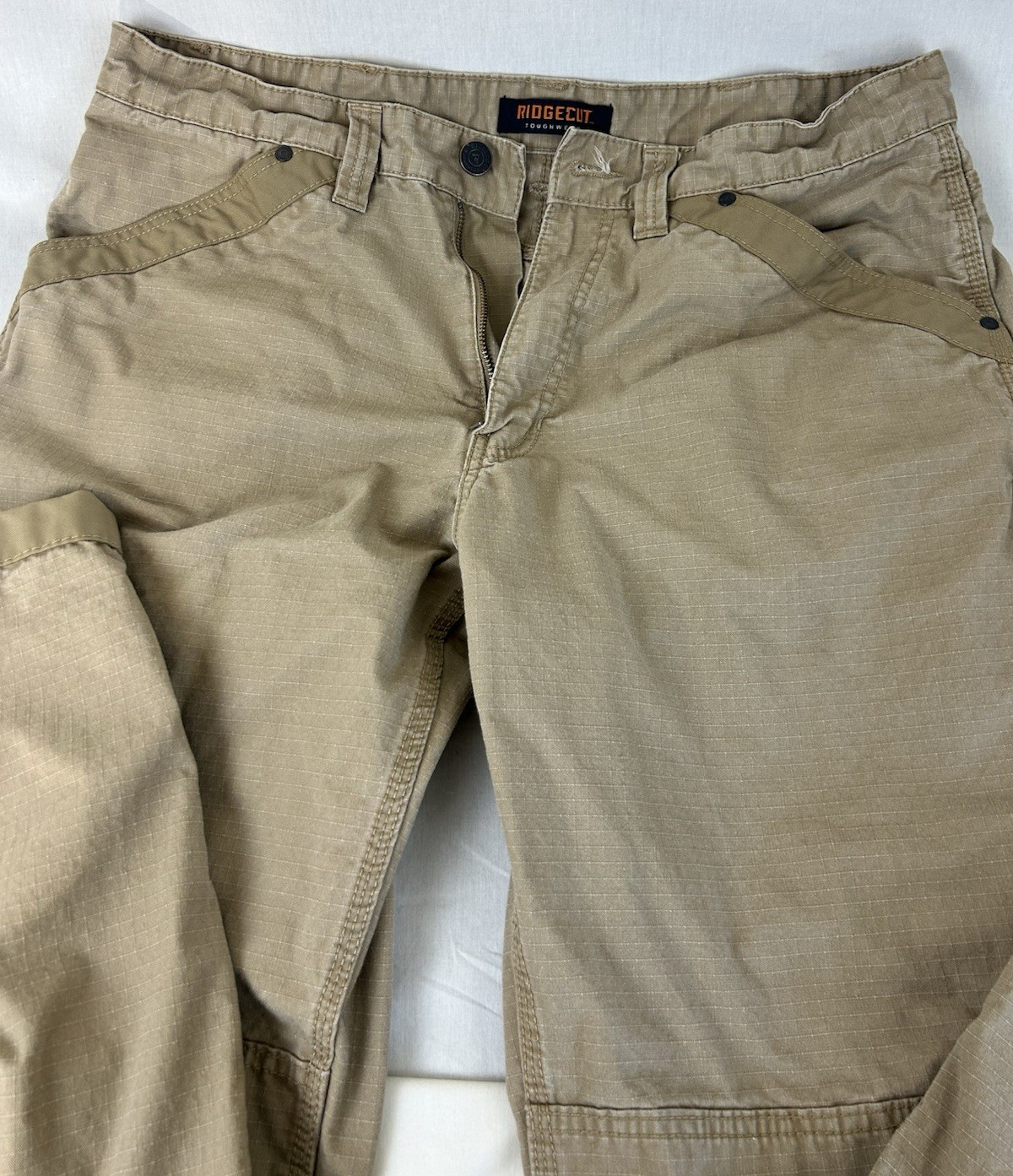 Ridgecut Toughwear Tan Size 38 X 34 5 Pocket Canvas ripstop St Fit Work Pants