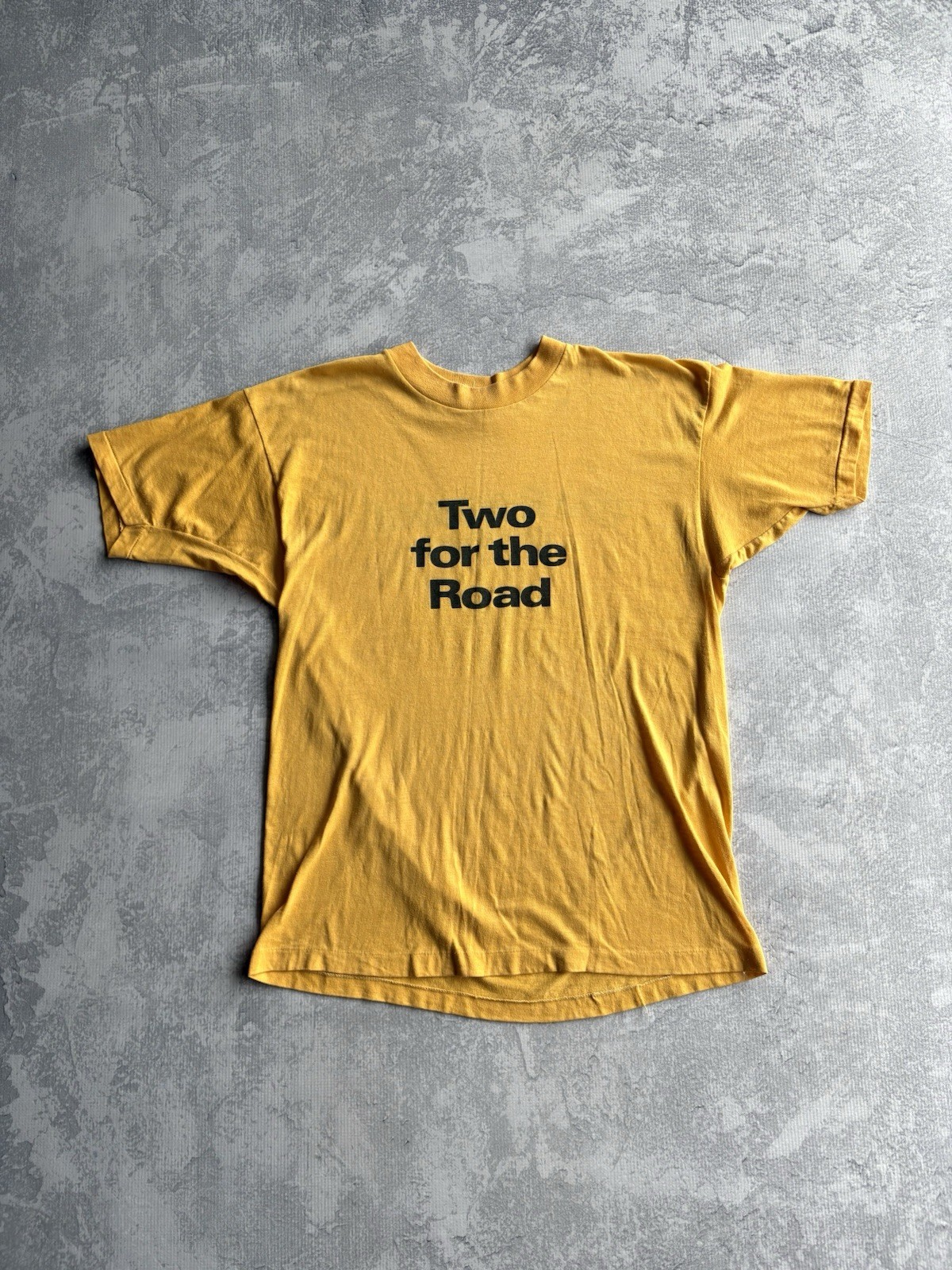 Vintage 1970s Continental ContiTwins Yellow Single Stitch Tee Shirt Large